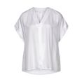 vivance blouse met korte mouwen wit