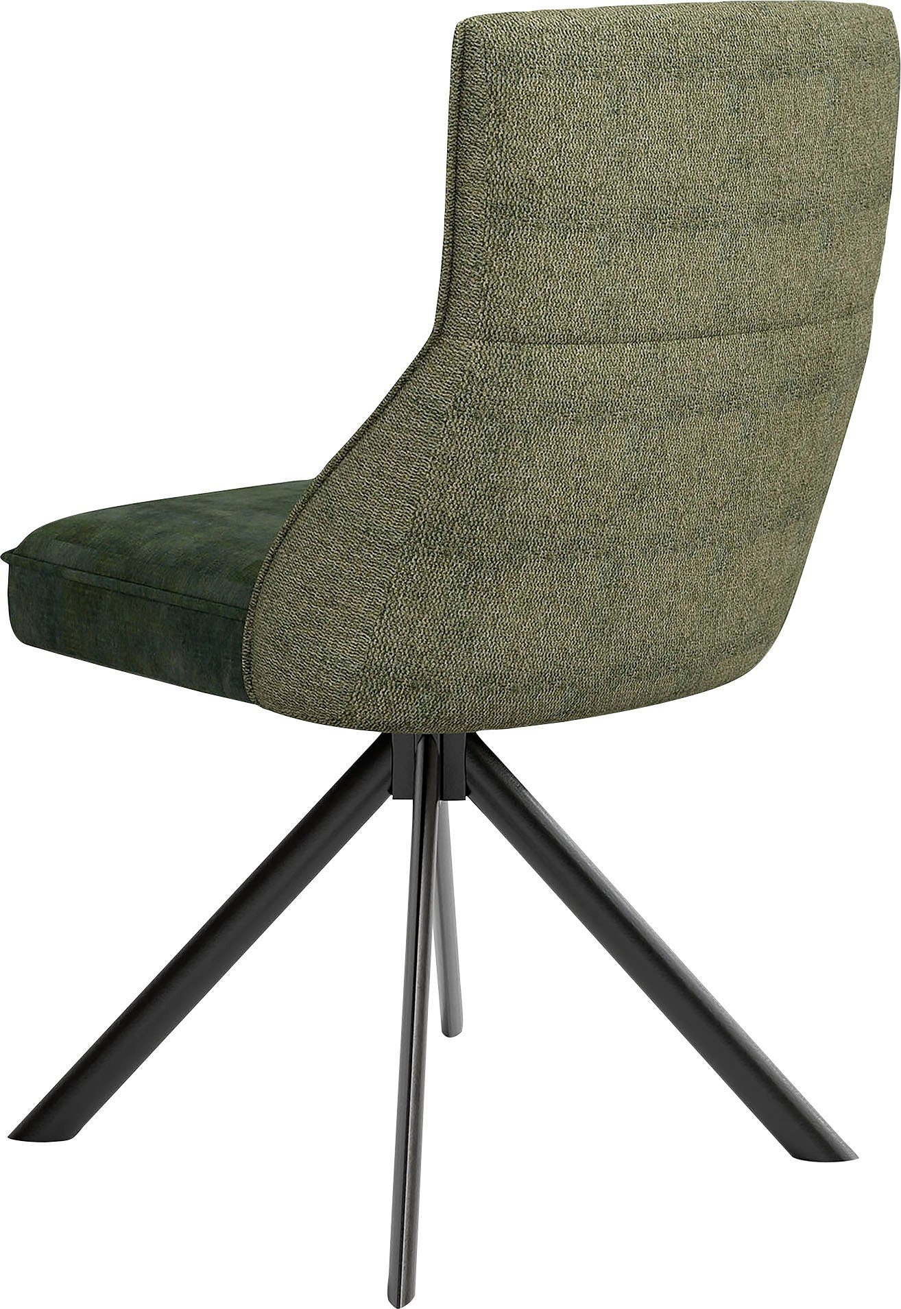 byLIVING Eetkamerstoel California set van 2, met pocketveringskern, 180° draaibaar met return-functie (set, 2 stuks)