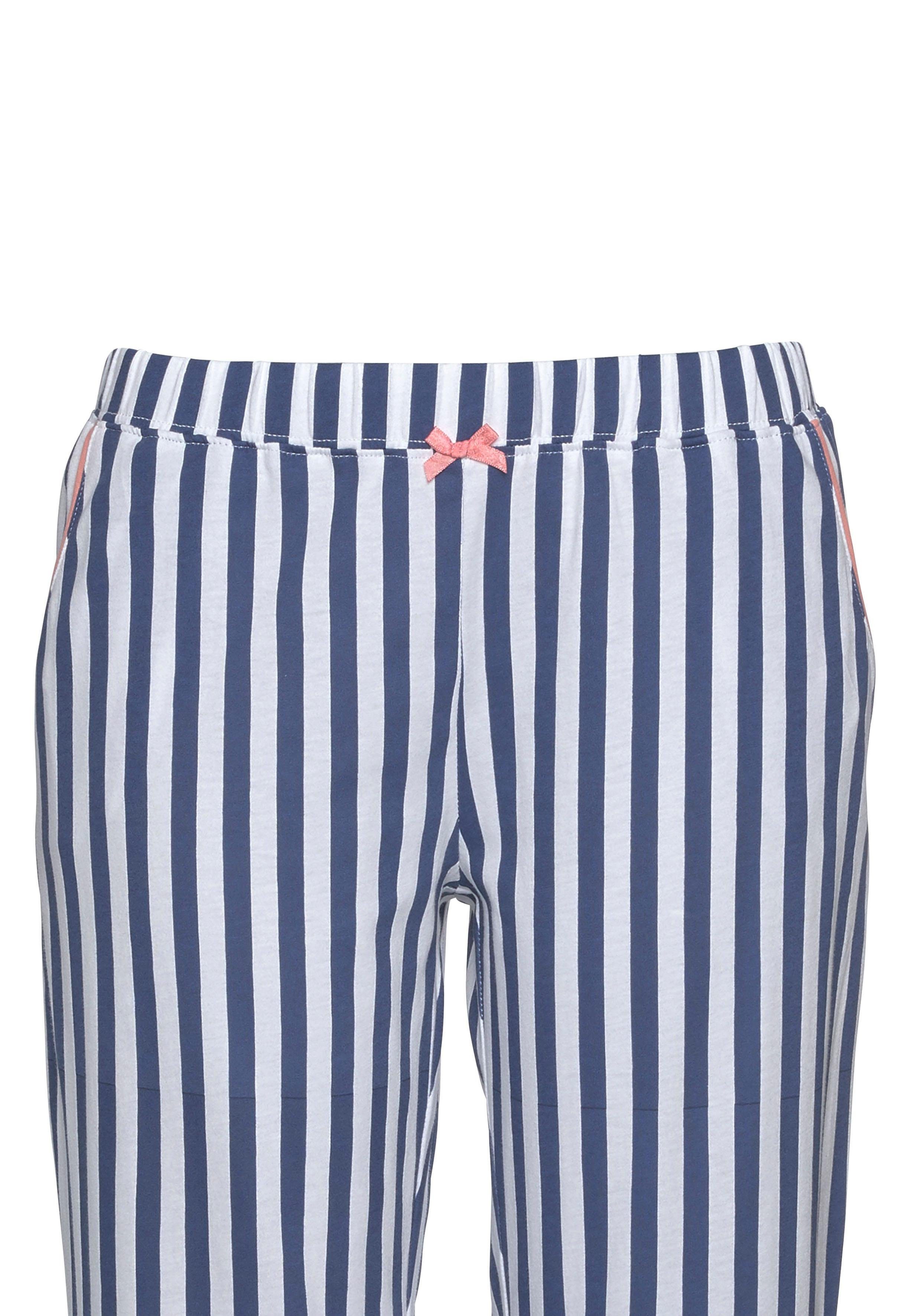 H.I.S Pyjama in een klassiek model met streepdessin (2-delig, 1 stuk)