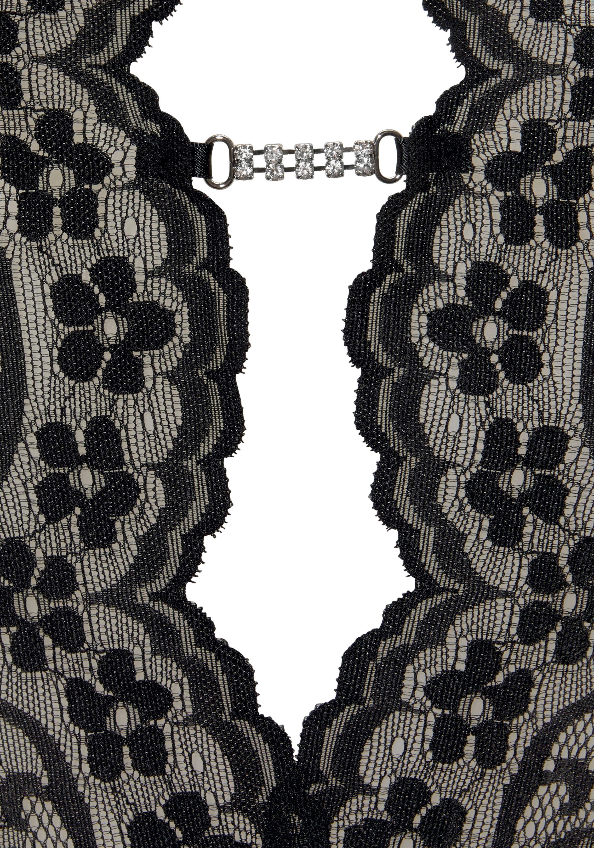 Jette Joop Stringbody zonder beugel met strass-ketting, sexy lingerie, sexy ondergoed