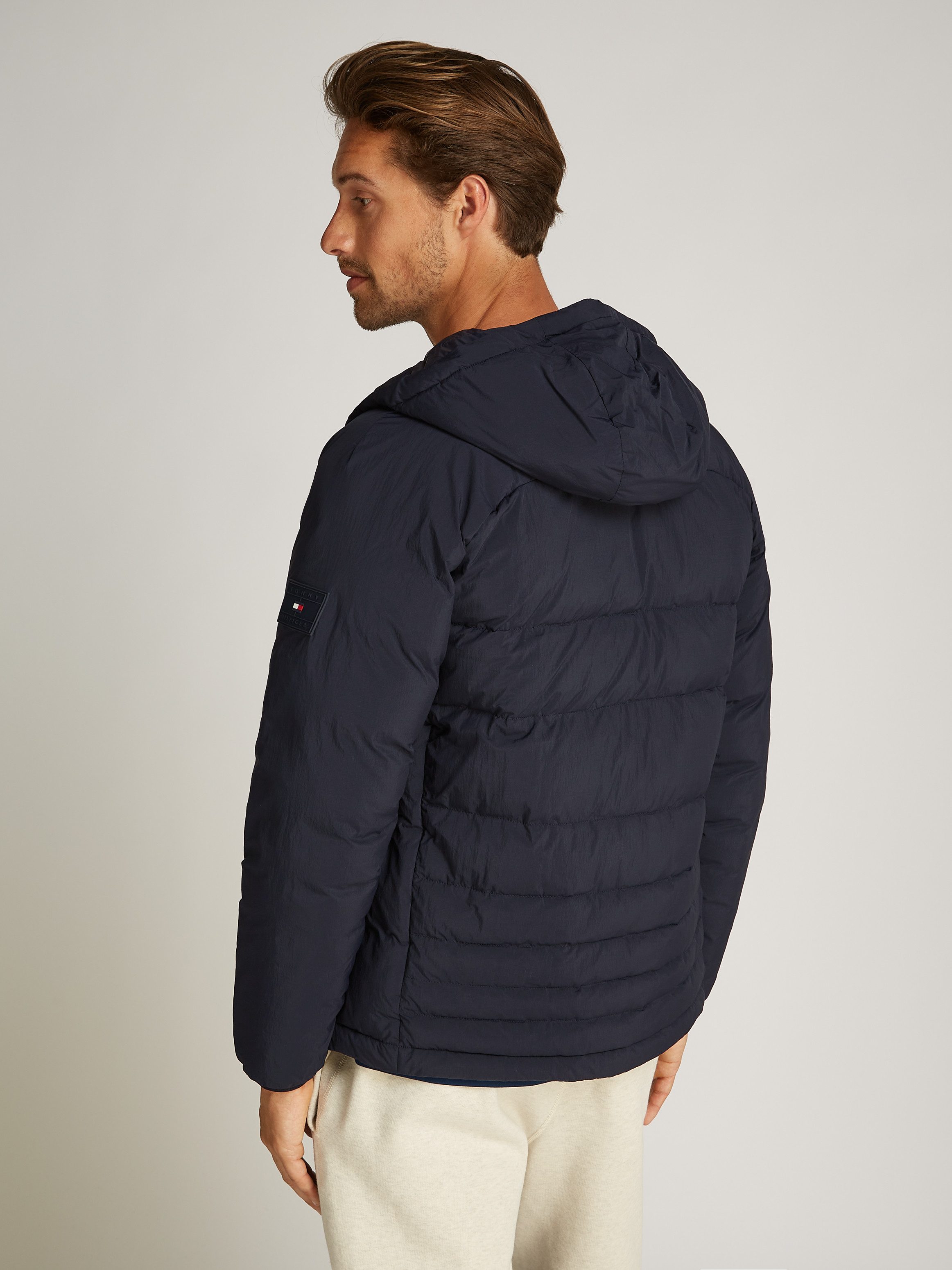 Tommy Hilfiger Gewatteerde jas MIX QUILT HOODED JACKET