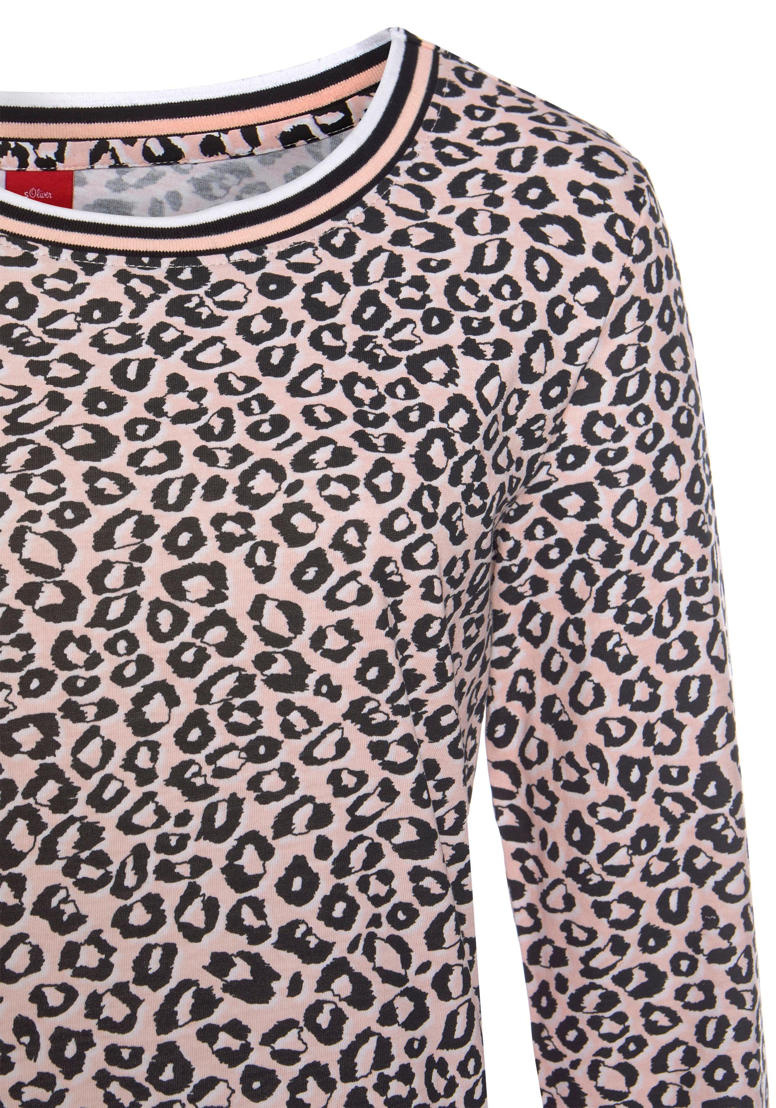 s.Oliver RED LABEL Beachwear Nachthemd met luipaardprint all-over