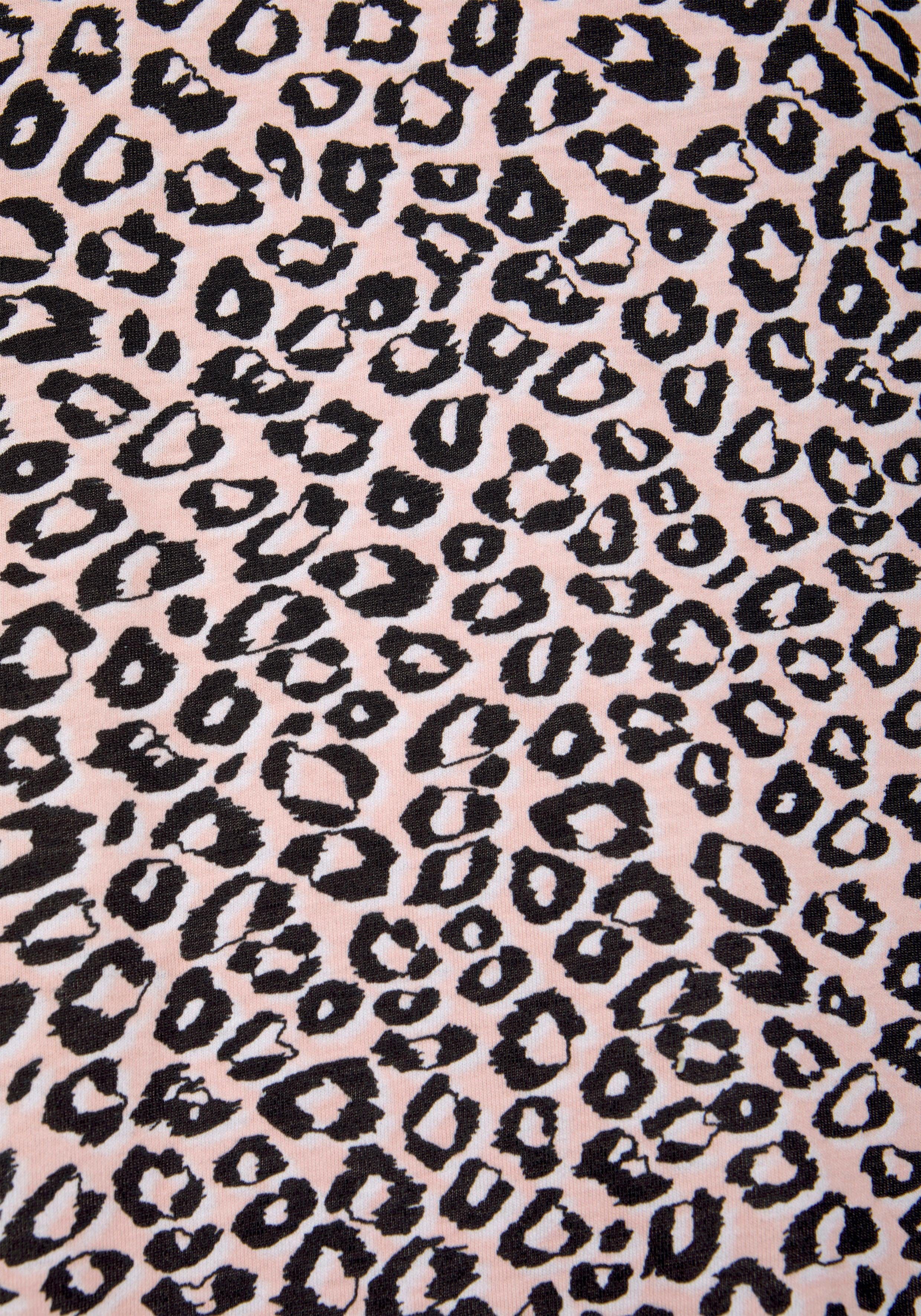 s.Oliver RED LABEL Beachwear Nachthemd met luipaardprint all-over