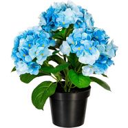 creativ green kunstplant hortensiastruik blauw
