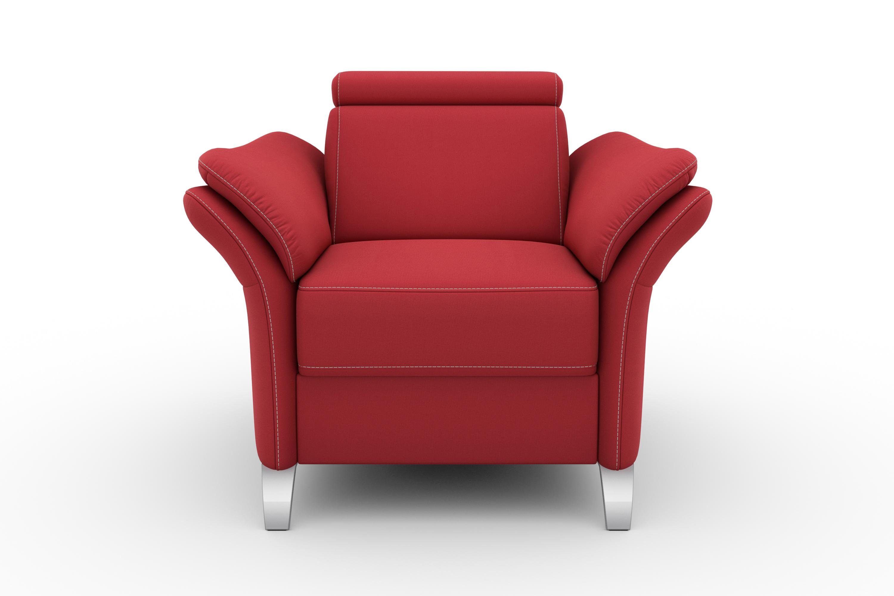 sit&more Fauteuil Vincenzo inclusief verstelbaar hoofdeind