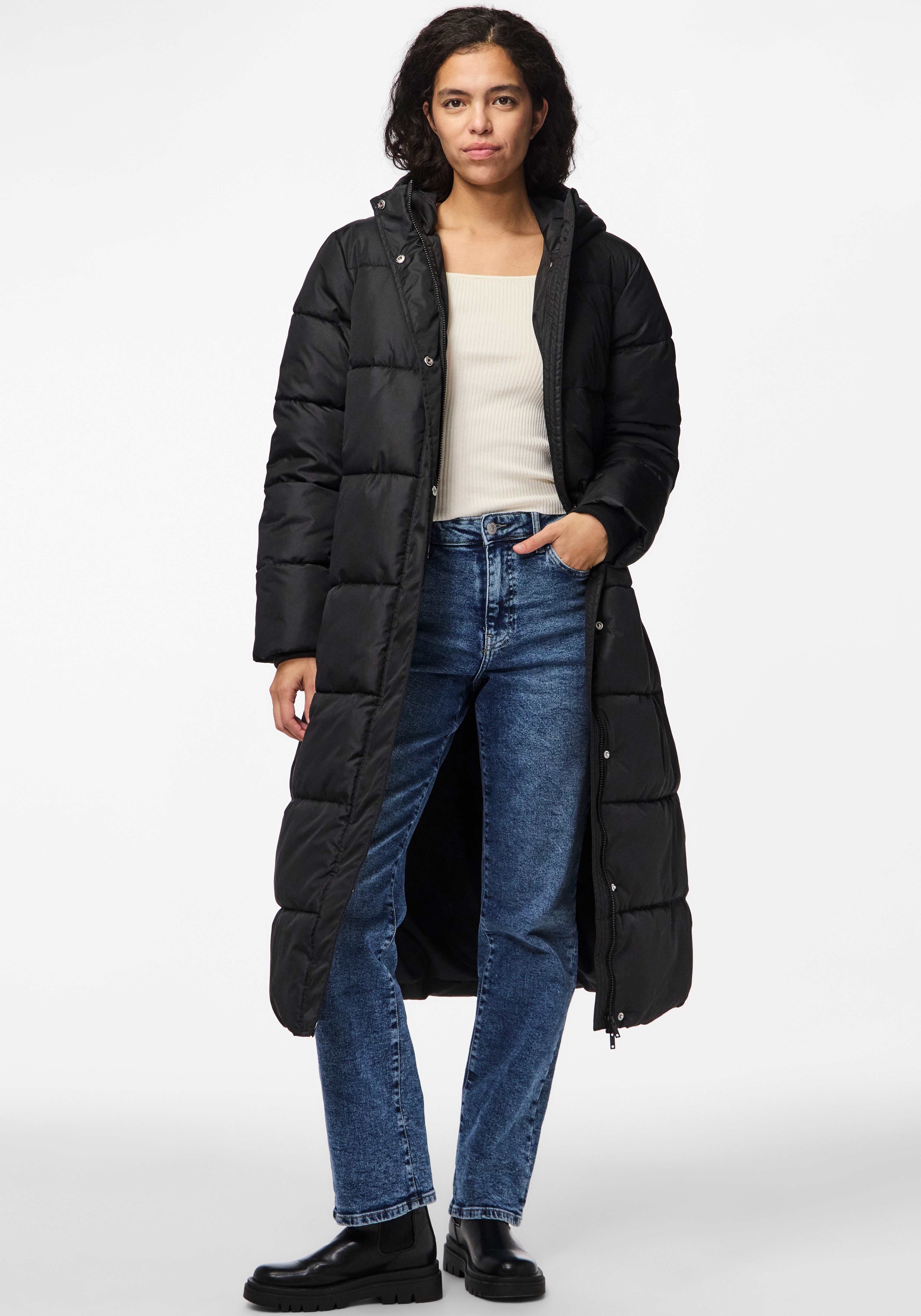 pieces Gewatteerde jas PCMADDIE LONG PUFFER JACKET NOOS BC