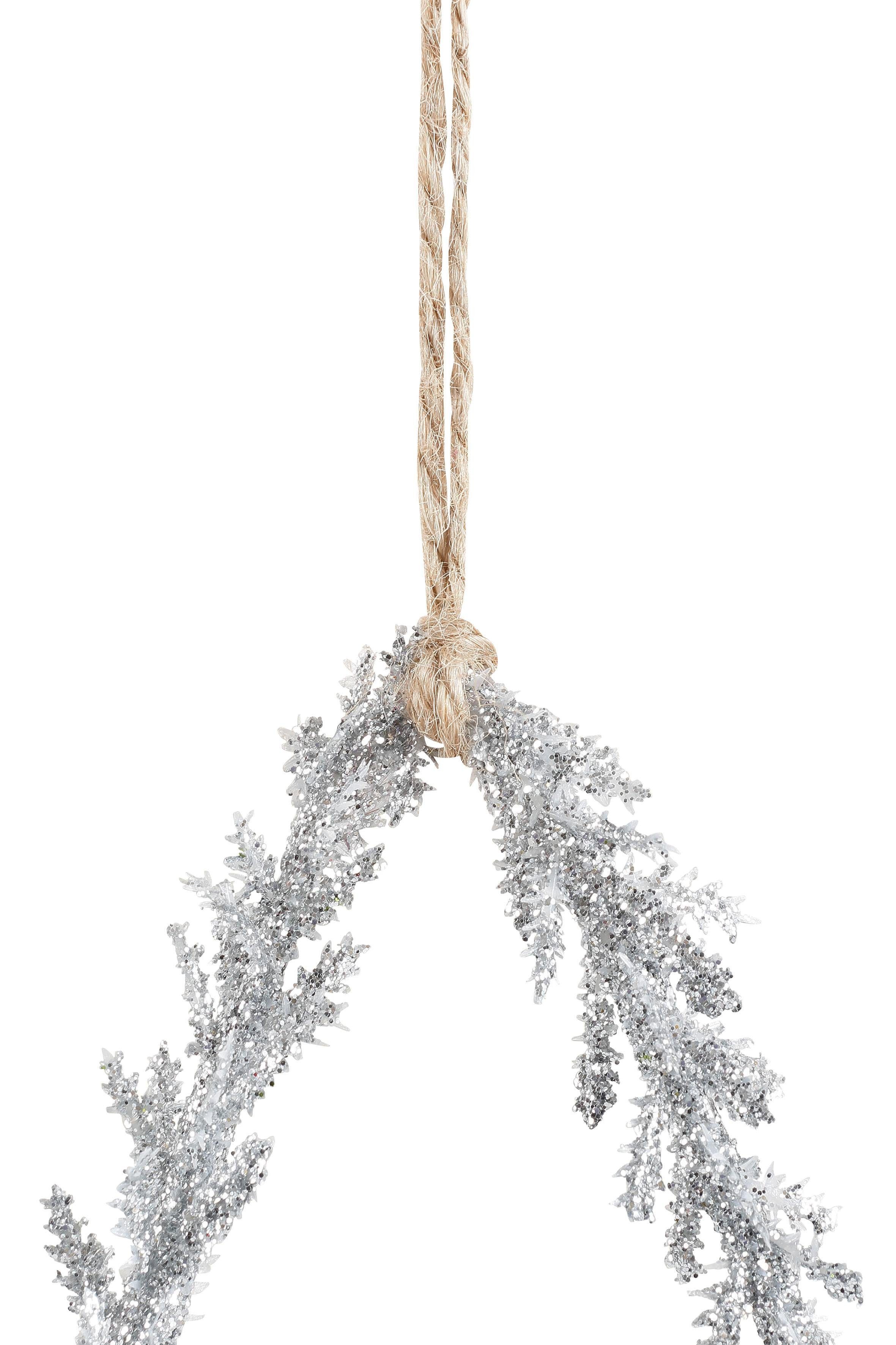 Creativ deco Sierster Kerstster, glitter, kerstversiering (9 stuks)