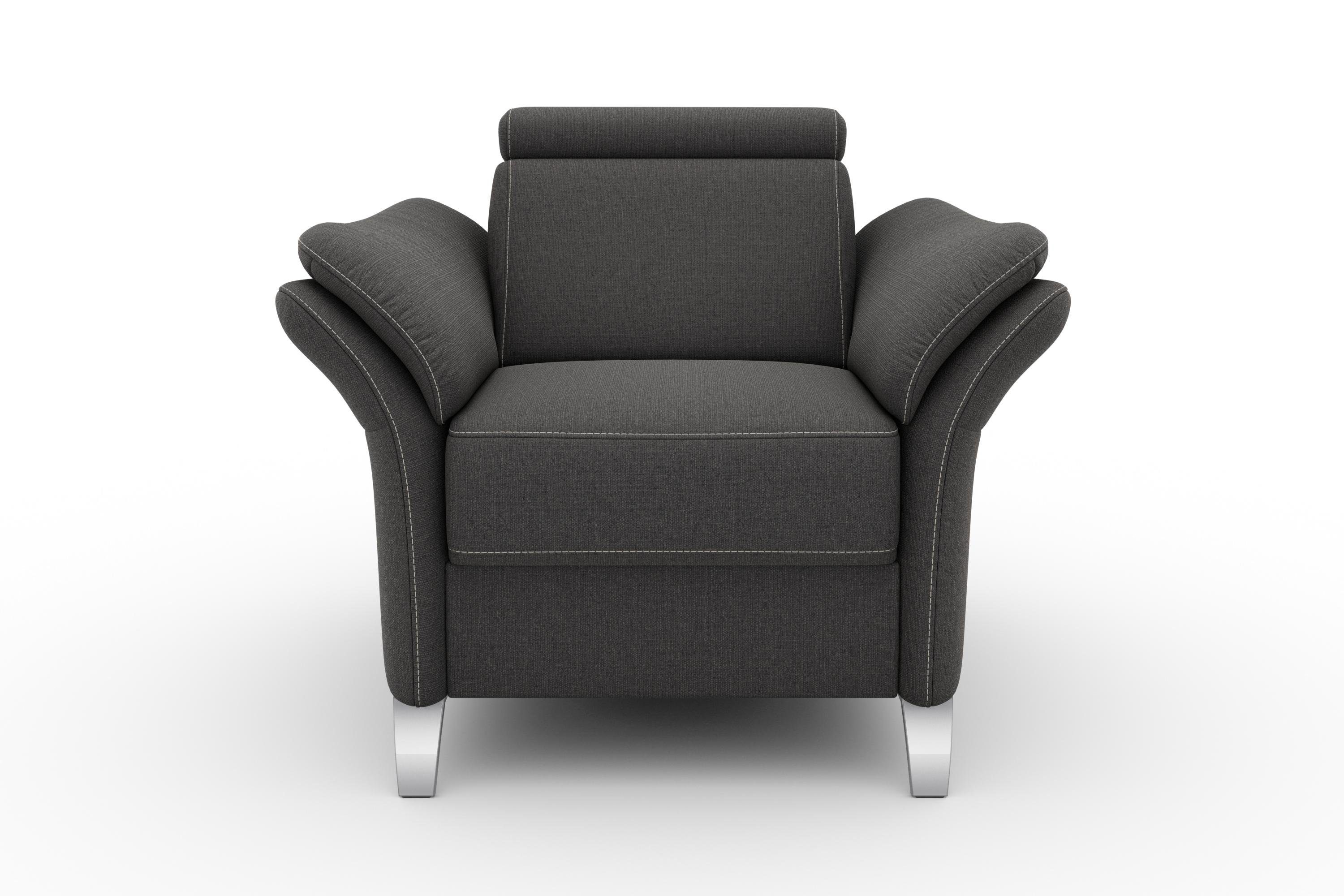 sit&more Fauteuil Vincenzo inclusief verstelbaar hoofdeind