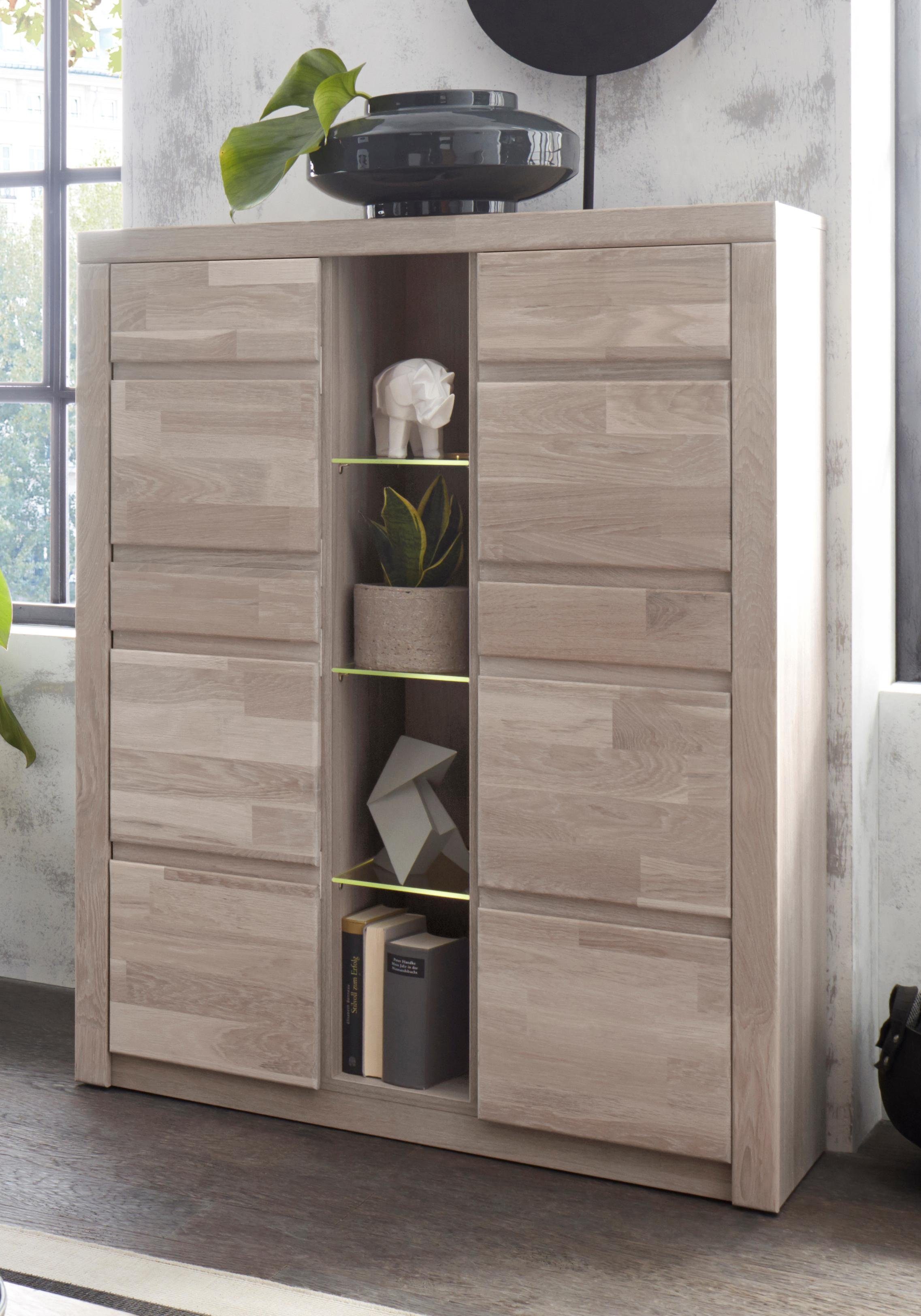 Home affaire Highboard Silkeborg Breedte 90-130 cm