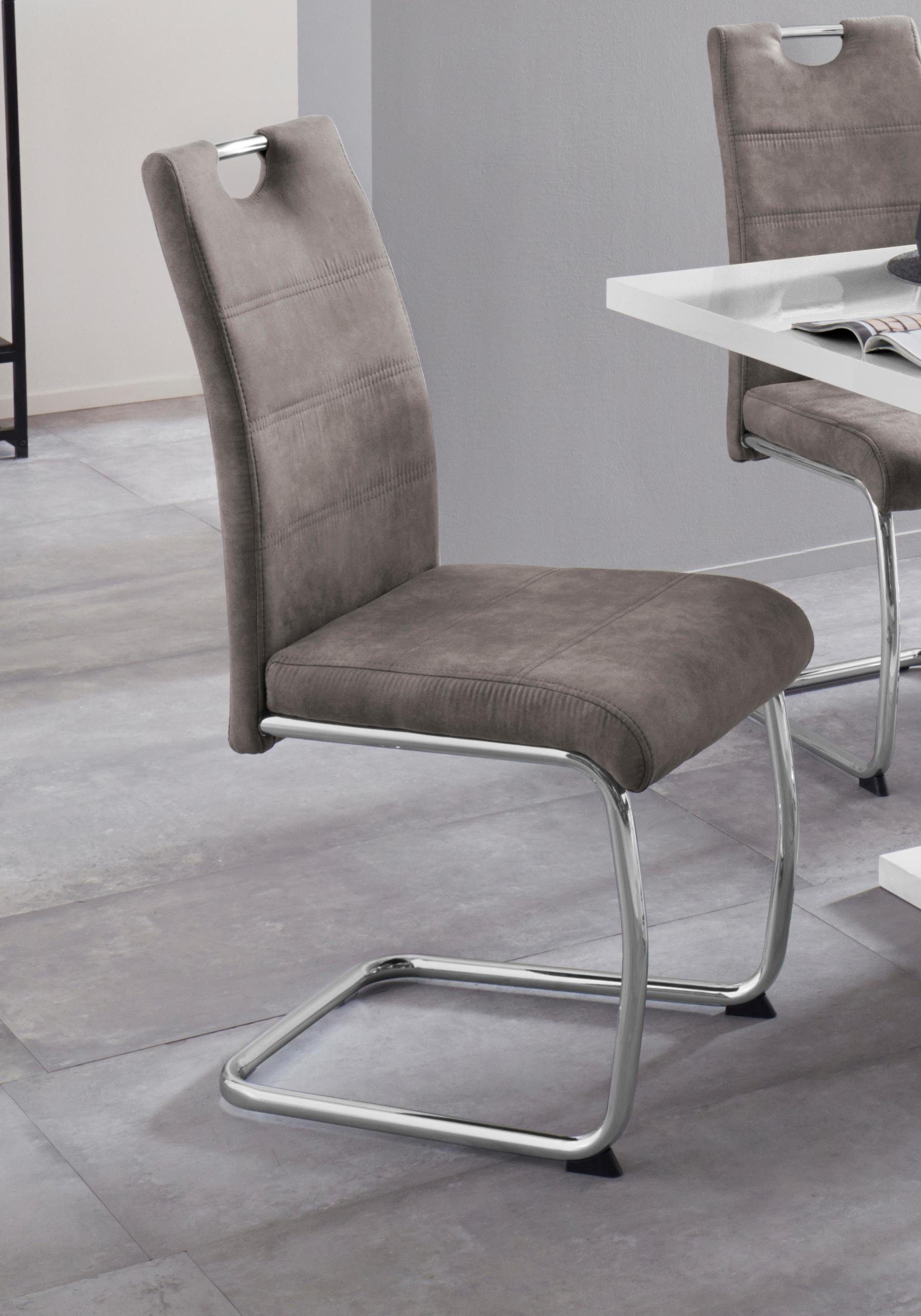 HELA Vrijdragende stoel Flora, eetkamerstoelen Vrijdragende stoel set: 1, 2 of 4 stuks, hoog zitcomfort