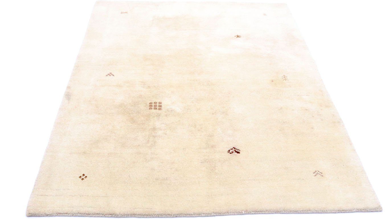 morgenland Wollen kleed Loribaft vloerkleed met de hand geweven beige Laagpolig