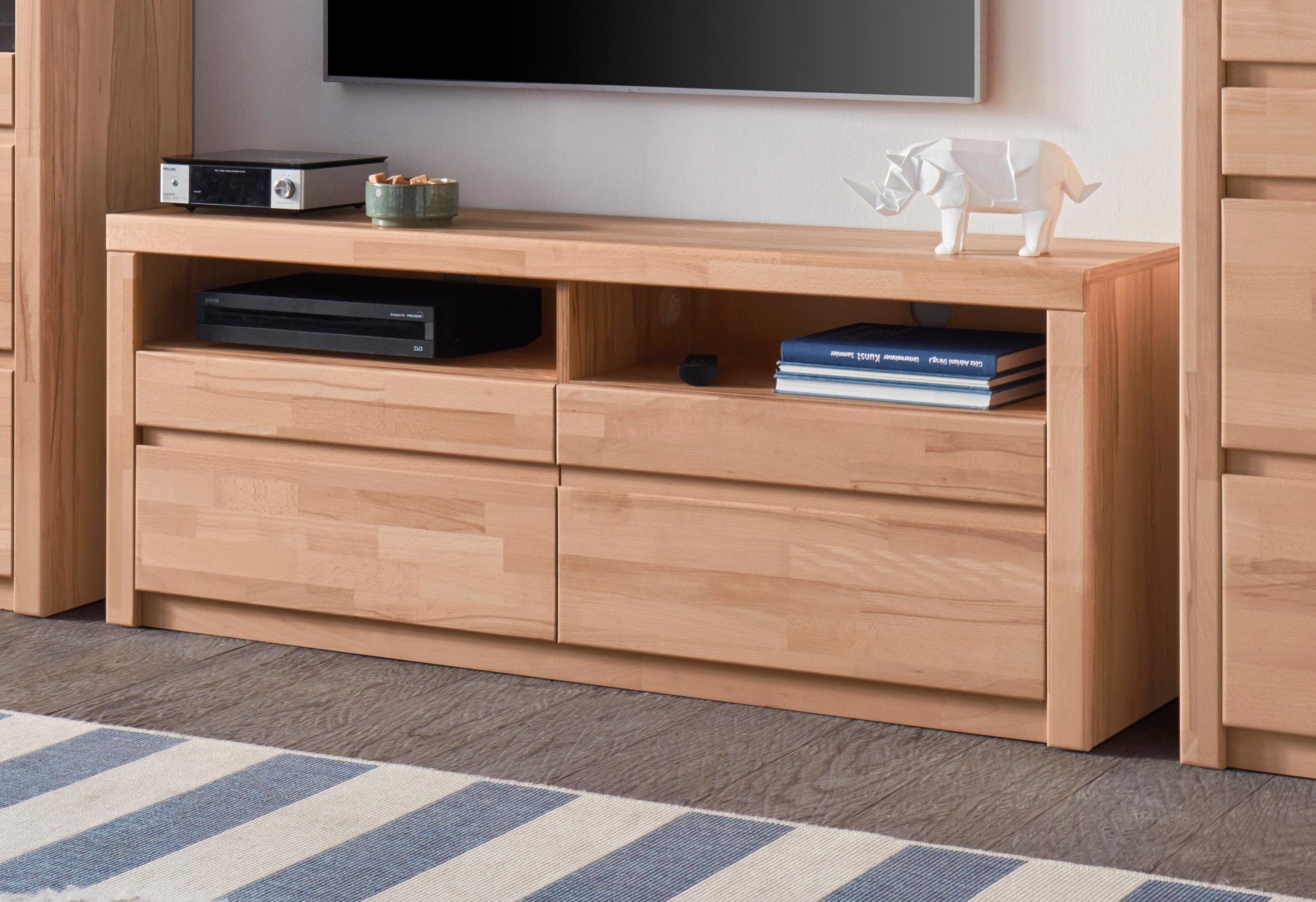 Home affaire Tv-meubel Silkeborg Breedte 140 cm lowboards beige