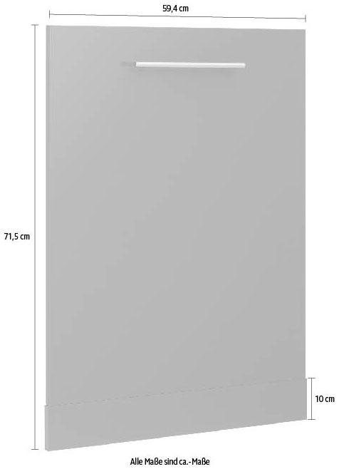 wiho Küchen Frontstrook Cali 60 cm breed, voor volledig integreerbare vaatwasser