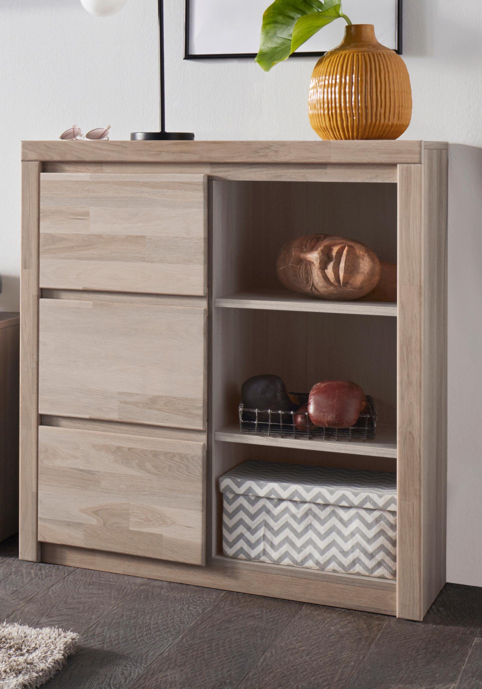Home affaire Highboard Silkeborg Breedte 90-130 cm