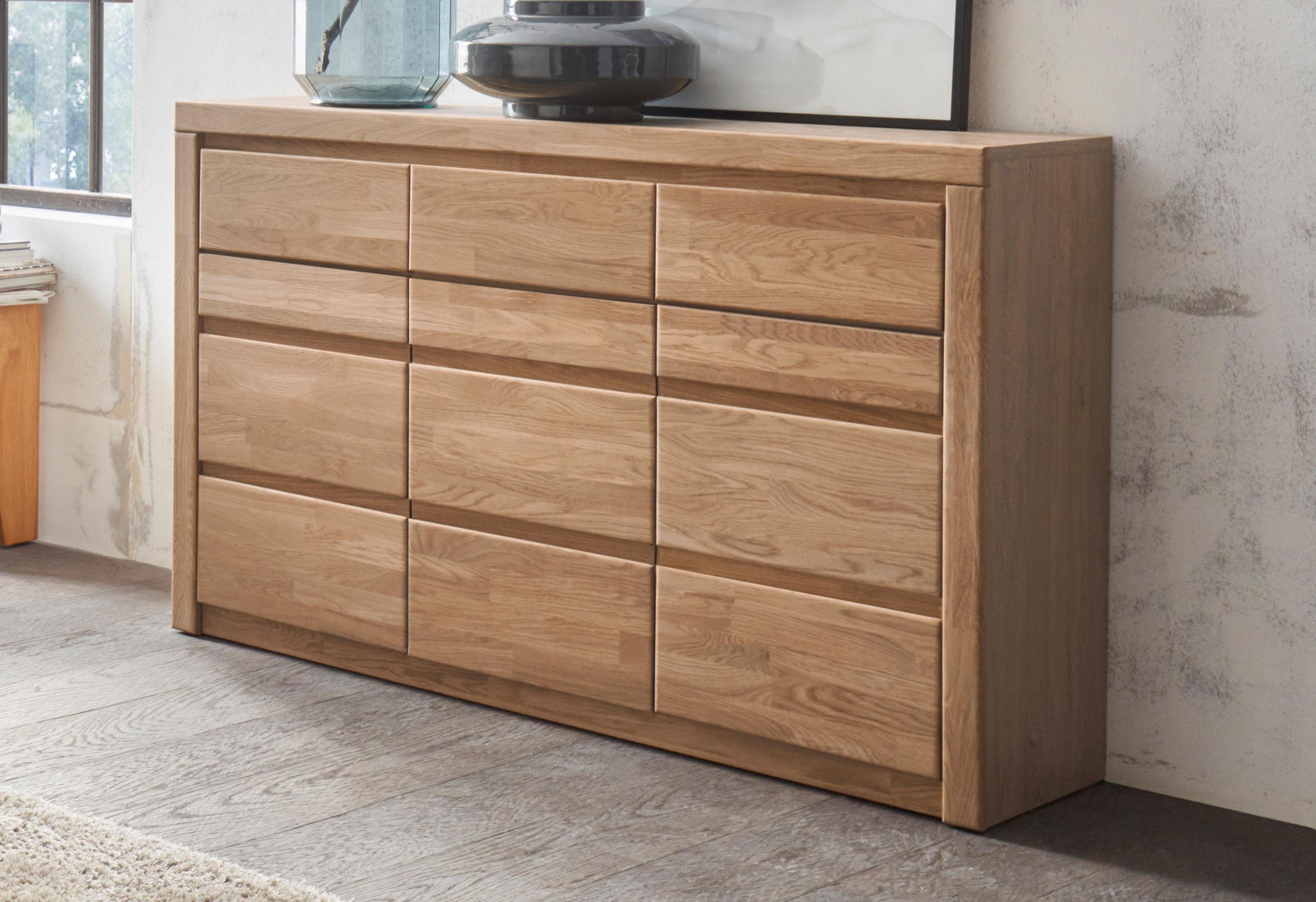 Home affaire Kast Silkeborg Breedte 130 cm dressoirs maat 130x35x85 cm bruin