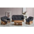premium collection by home affaire zithoek grizzly (set, 3-delig) grijs