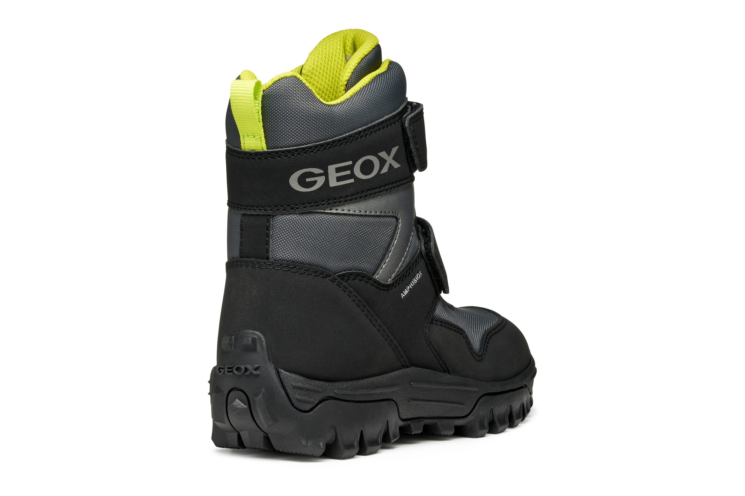 Geox Winterlaarzen J HIMALAYA BOY B ABX Snowboots, klittenbandlaarzen met warmvoering, maatsjabloon om te downloaden