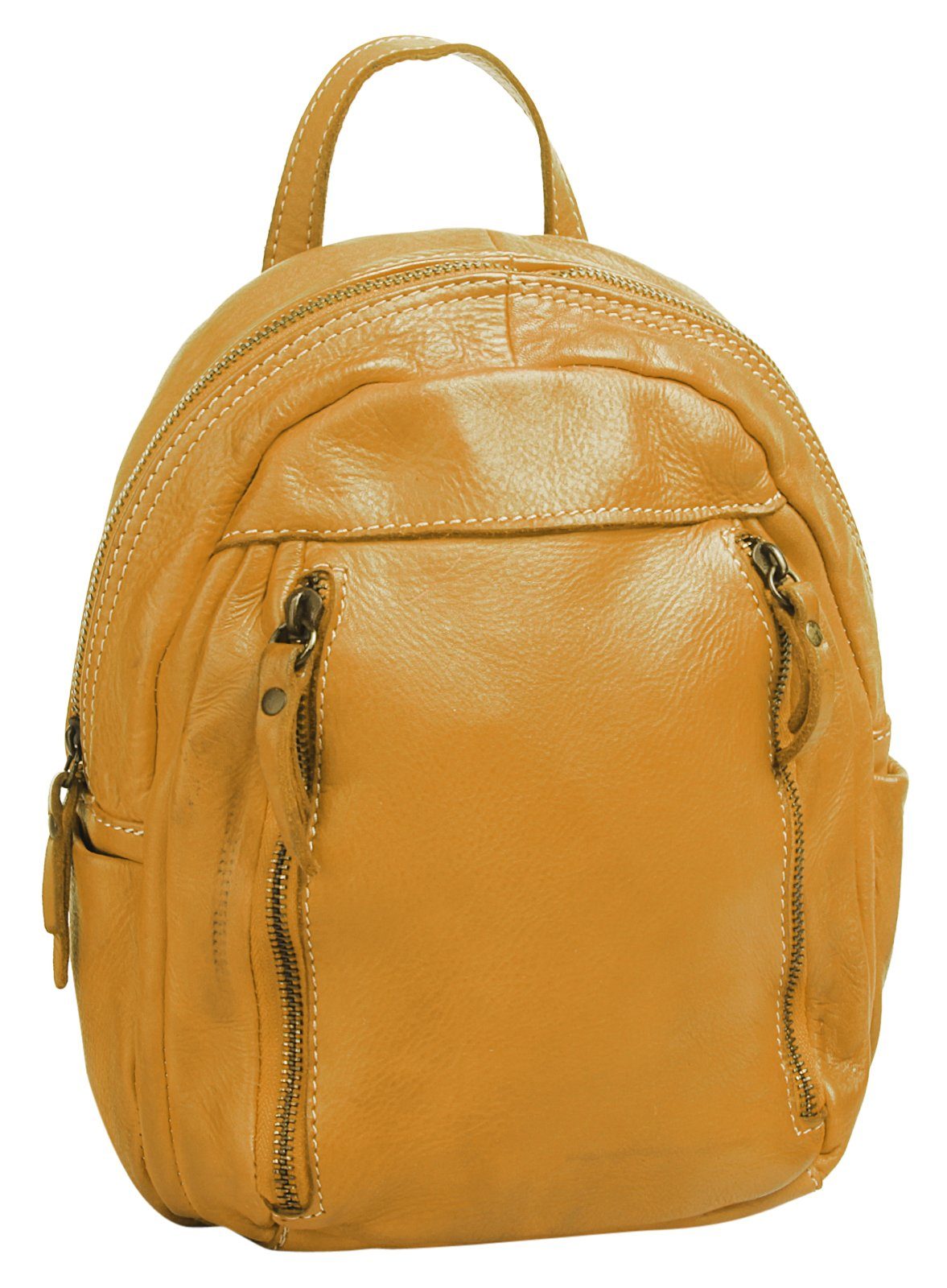 Cluty Rugzak echt leer, made in italy (1)