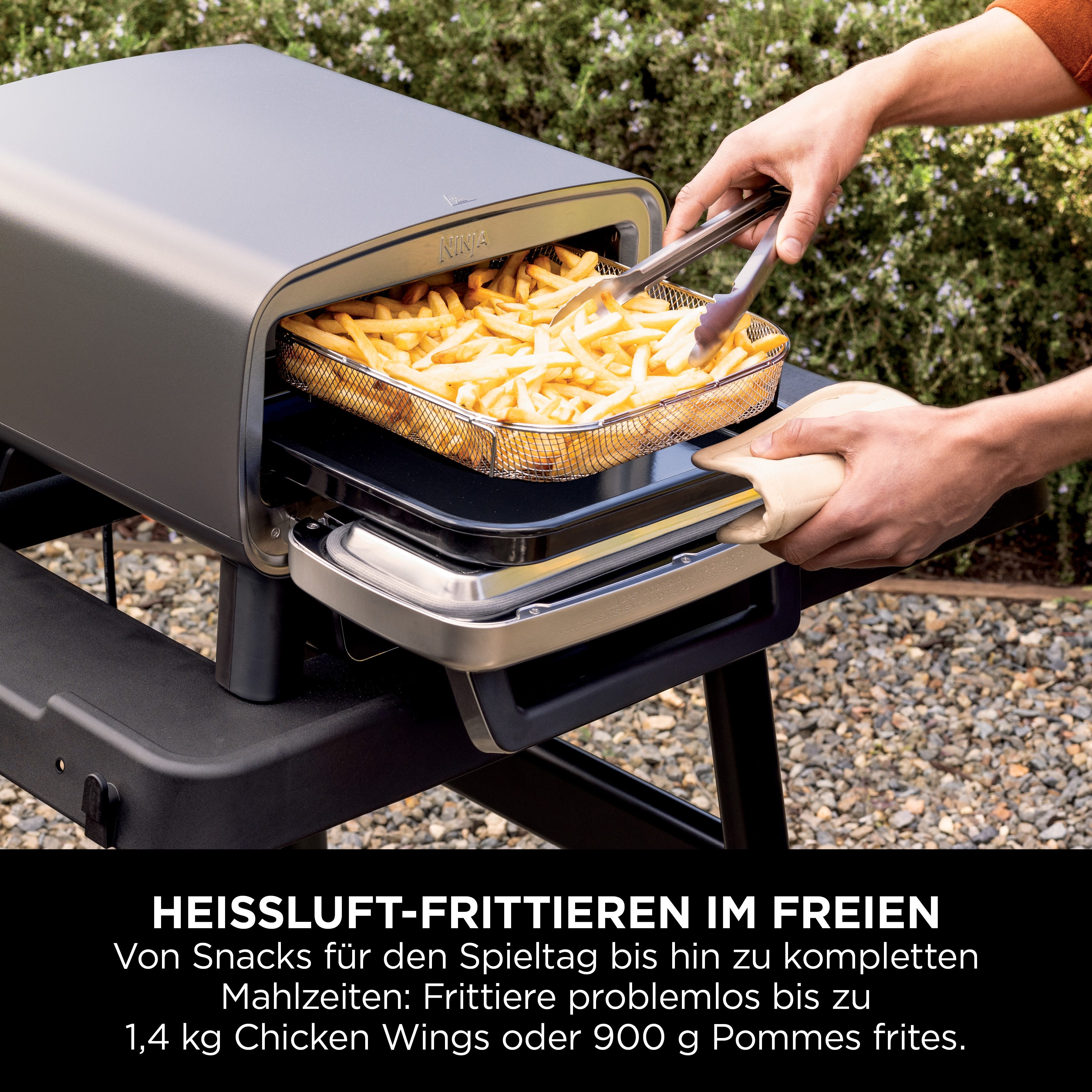 NINJA Pizza-oven Artisan Outdoor-Elektro-Pizzaofen/Heißluftfritteuse MO201EU
