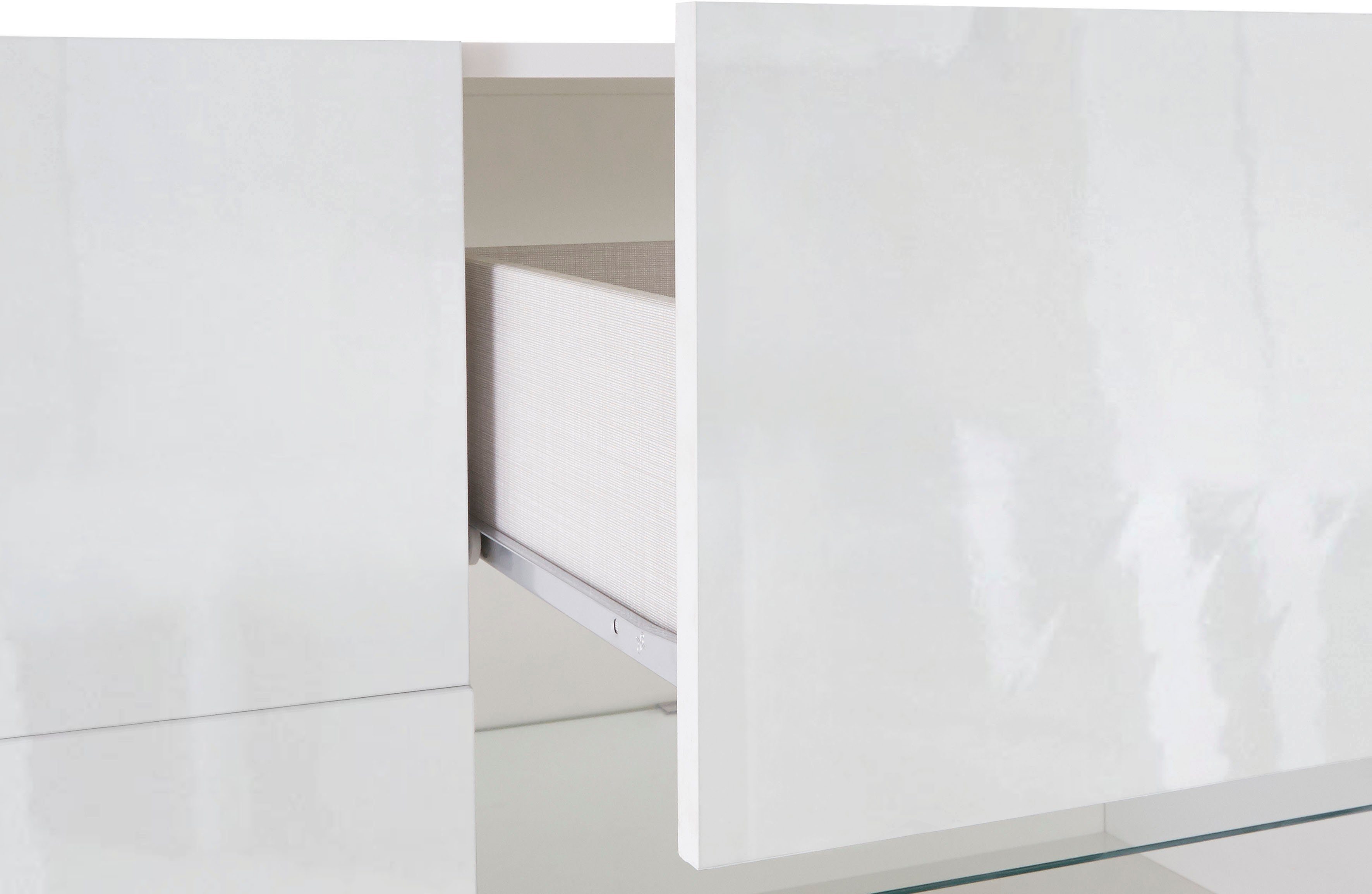 INOSIGN Dressoir Dama Breedte 181, Commode 2 deuren en 2 lades, Dressoir Front in 3D-uiterlijk, veel opbergruimte, verschillende kleuren