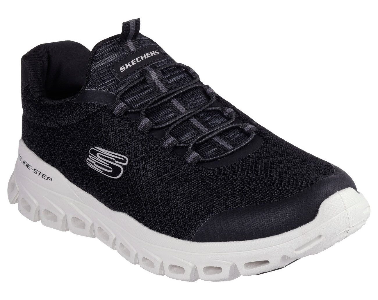 Skechers Slip-on sneakers GLIDE-STEP trekkingschoenen, vrijetijdsschoen, sneakers voor instappen heren lage sneakers maat 41 zwart