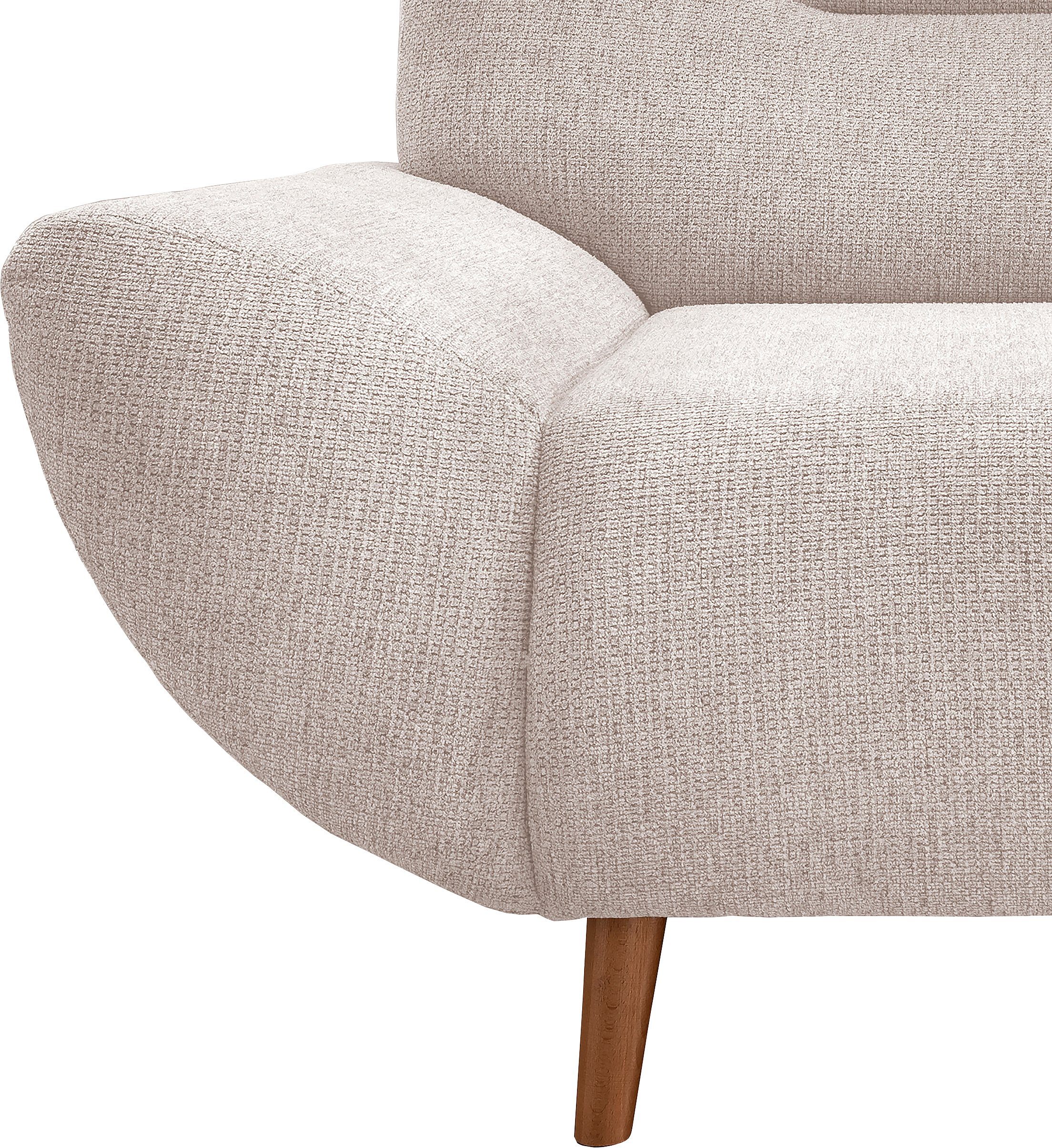 INOSIGN Zithoek Drago elegant en tijdloos, comfortabel, moderne vormtaal leverbaar als fauteuil/hoekbank, diverse stoffen, incl. 2 sierkussens (set, 3-delig)