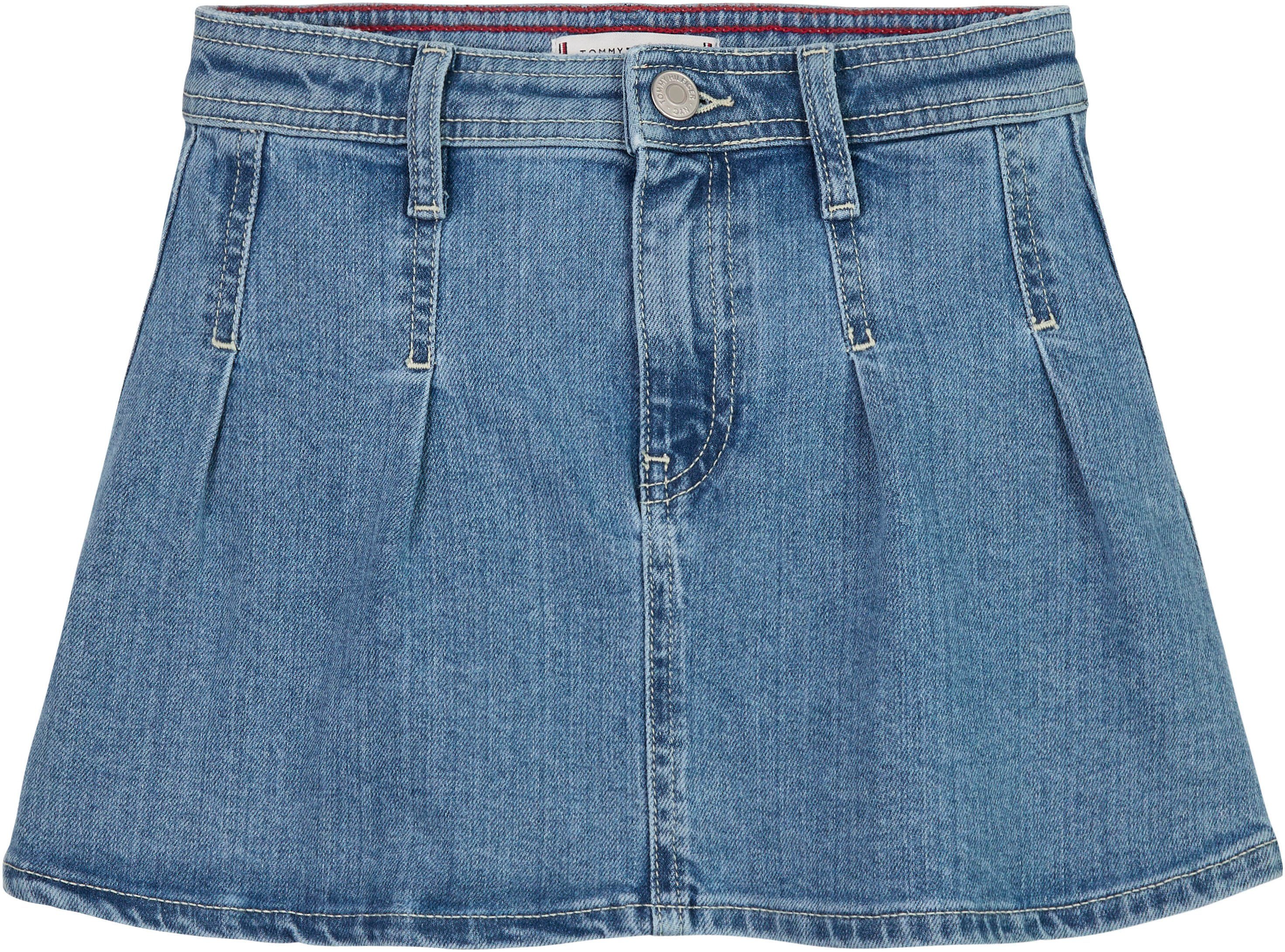 Tommy Hilfiger Jeans rok PLEATED DENIM SKIRT