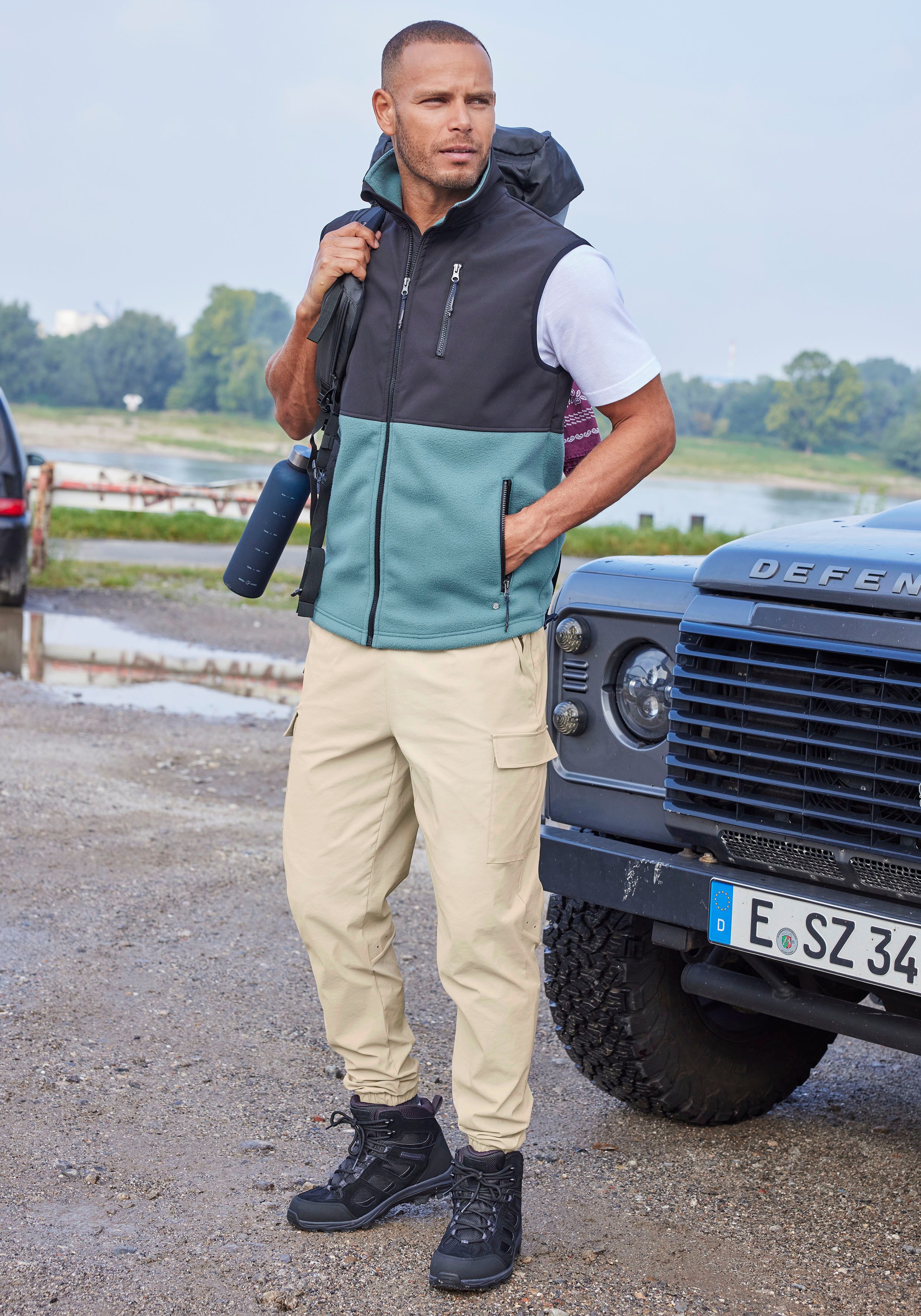 John Devin Jogpants Trekking-outdoorbroek met ventilatie in de kniezone