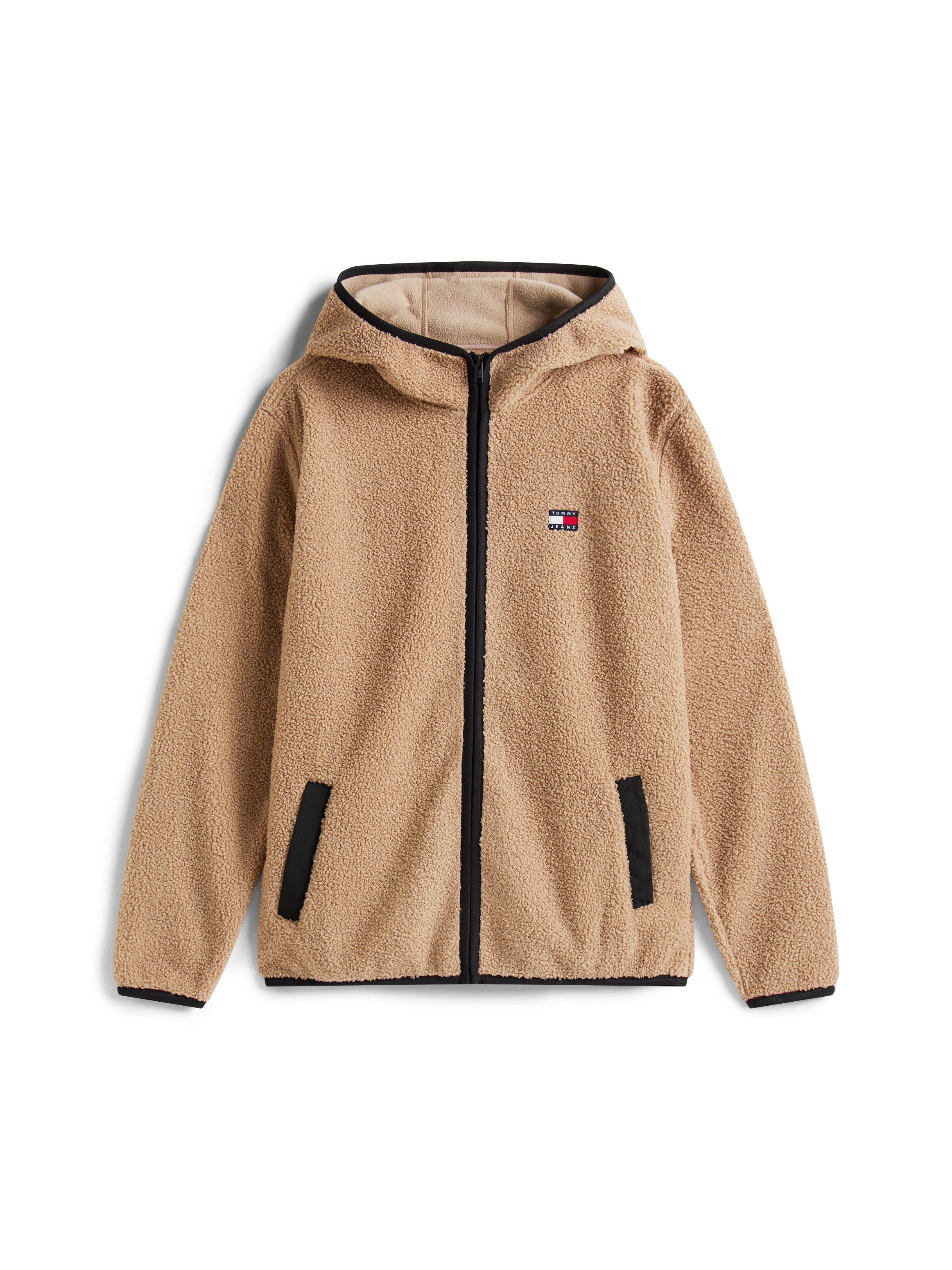 TOMMY JEANS Pluchen jack TJM REG BADGE TEDDY ZIP TRU EXT