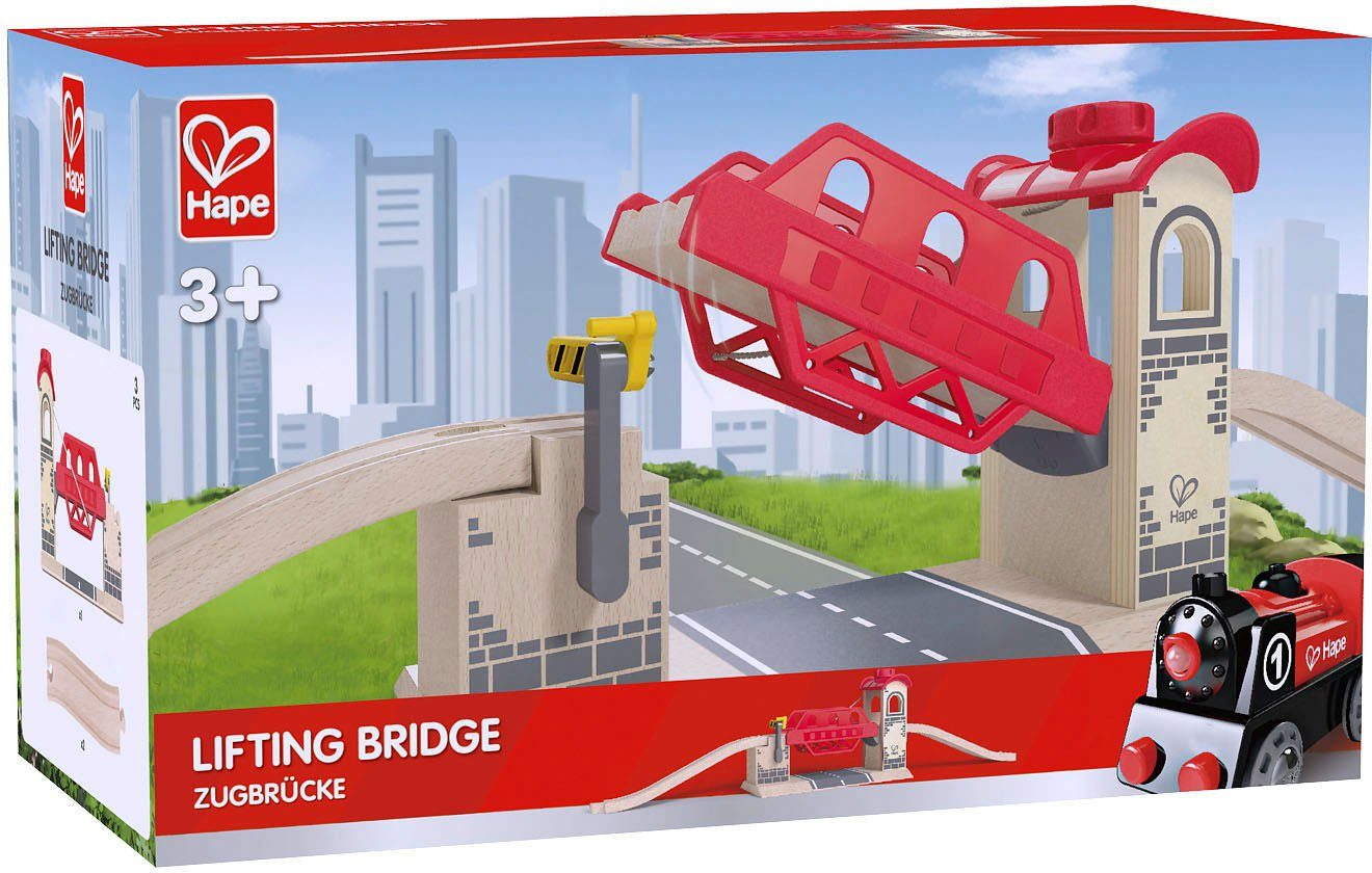 Hape Speelgoedspoor brug Ophaalbrug (set, 3-delig)