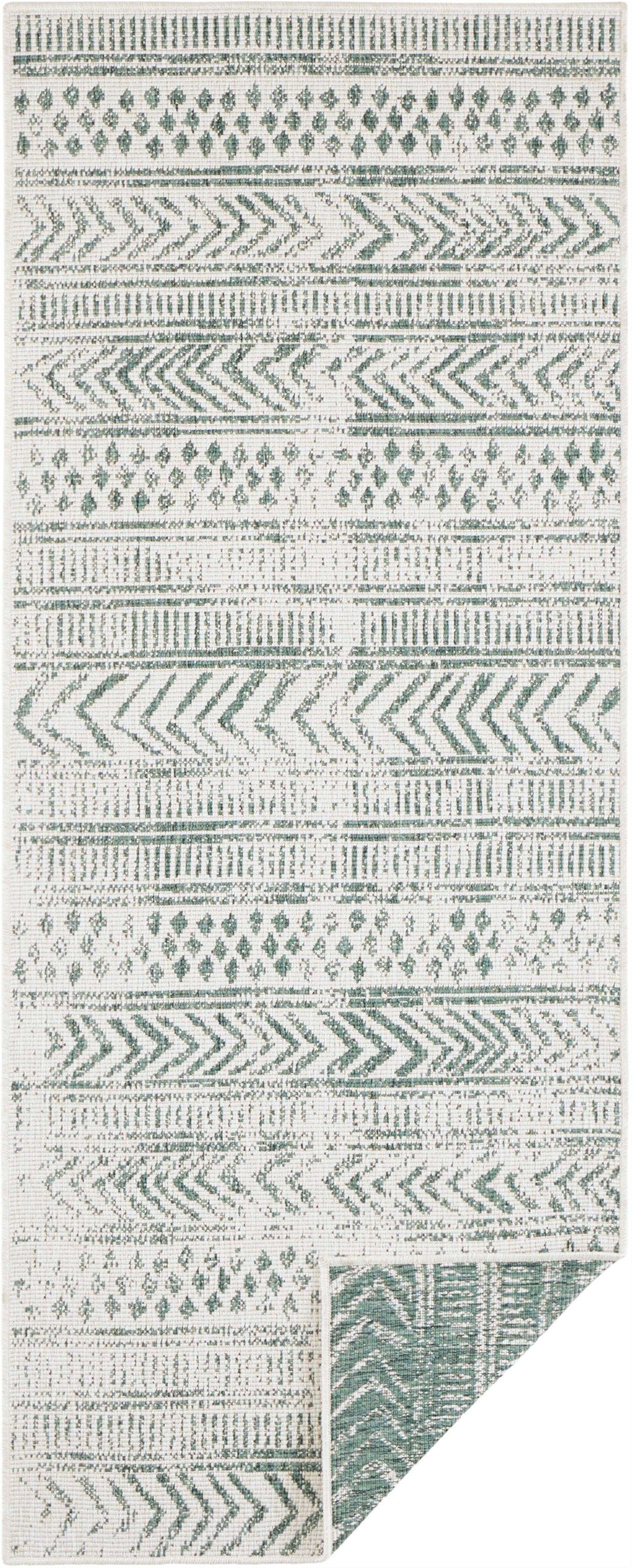 HANSE Home Vloerkleed BIRI tweezijdig te gebruiken kleed Binnen- en buitengebruik, weerbestendig, balkon, loper, woonkamer, waterbestendig, boho