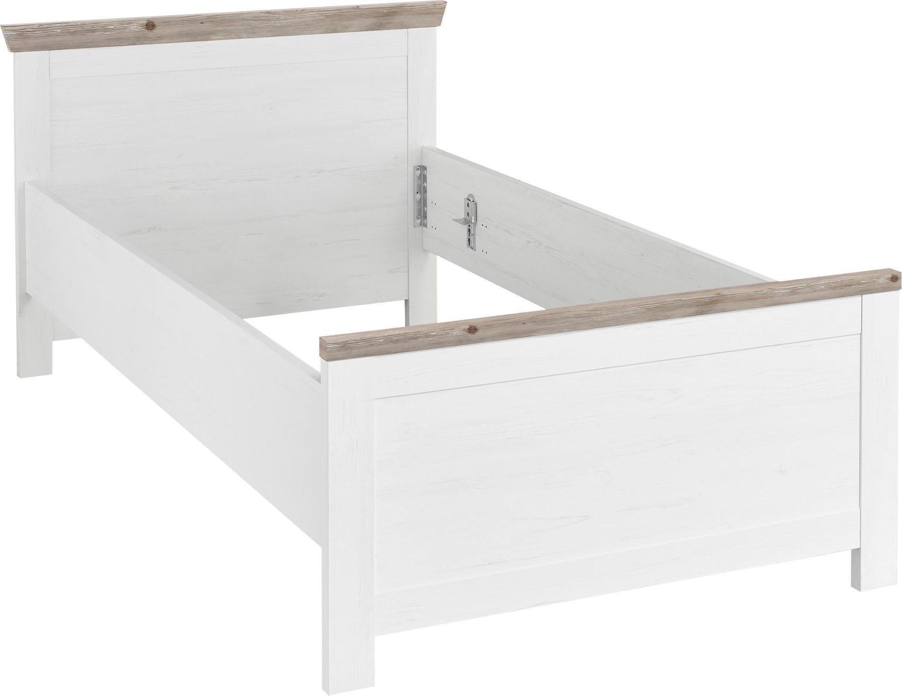 Home affaire Bed Florence tweepersoonsbed landhuisstijl bedframe (100,140 of 180/200 cm)
