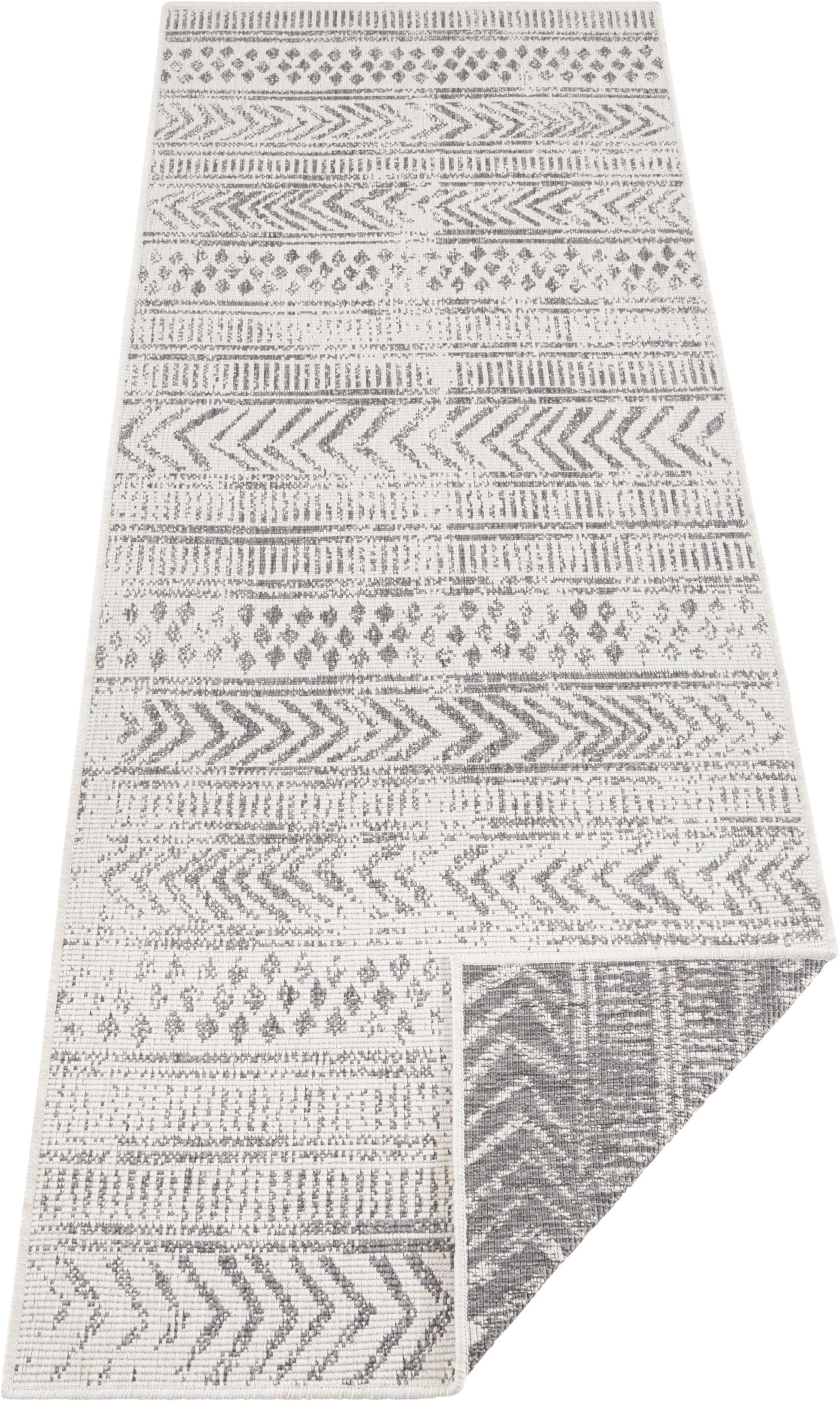 NORTHRUGS Vloerkleed BIRI tweezijdig te gebruiken kleed Binnen- en buitengebruik, weerbestendig, balkon, loper, woonkamer, waterbestendig, boho
