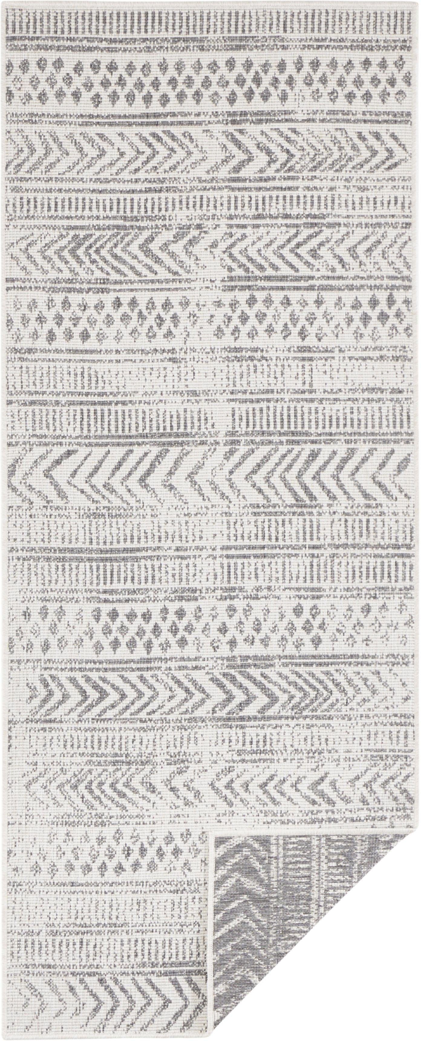 NORTHRUGS Vloerkleed BIRI tweezijdig te gebruiken kleed Binnen- en buitengebruik, weerbestendig, balkon, loper, woonkamer, waterbestendig, boho