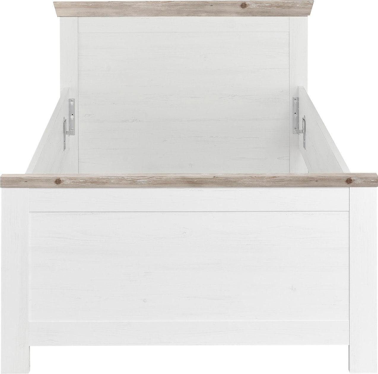 Home affaire Bed Florence tweepersoonsbed landhuisstijl bedframe (100,140 of 180/200 cm)