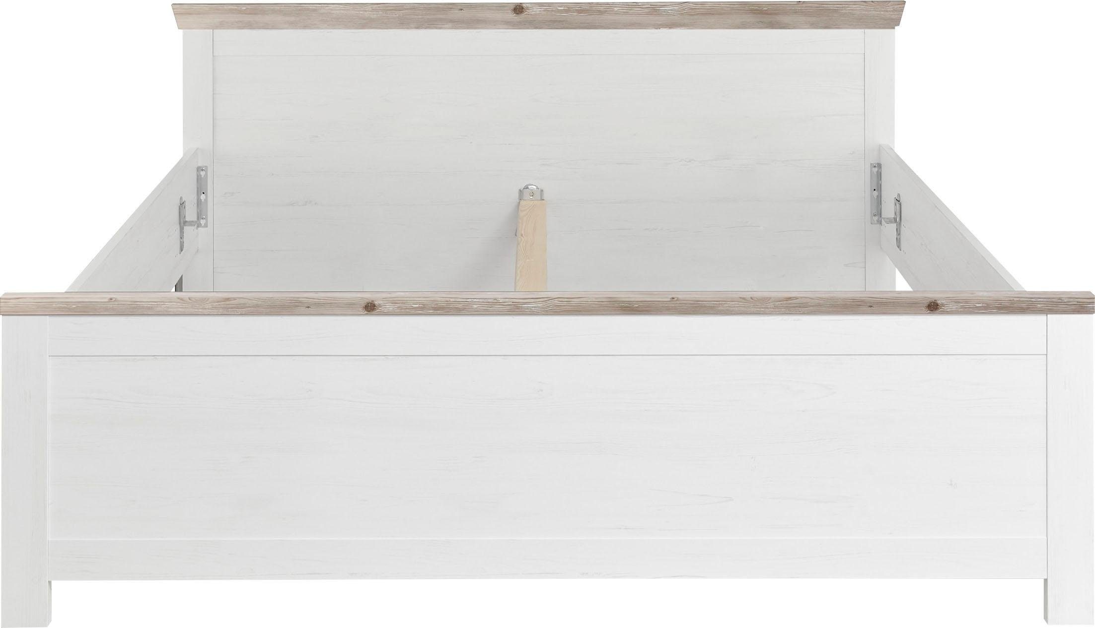 Home affaire Bed Florence tweepersoonsbed landhuisstijl bedframe (100,140 of 180/200 cm)