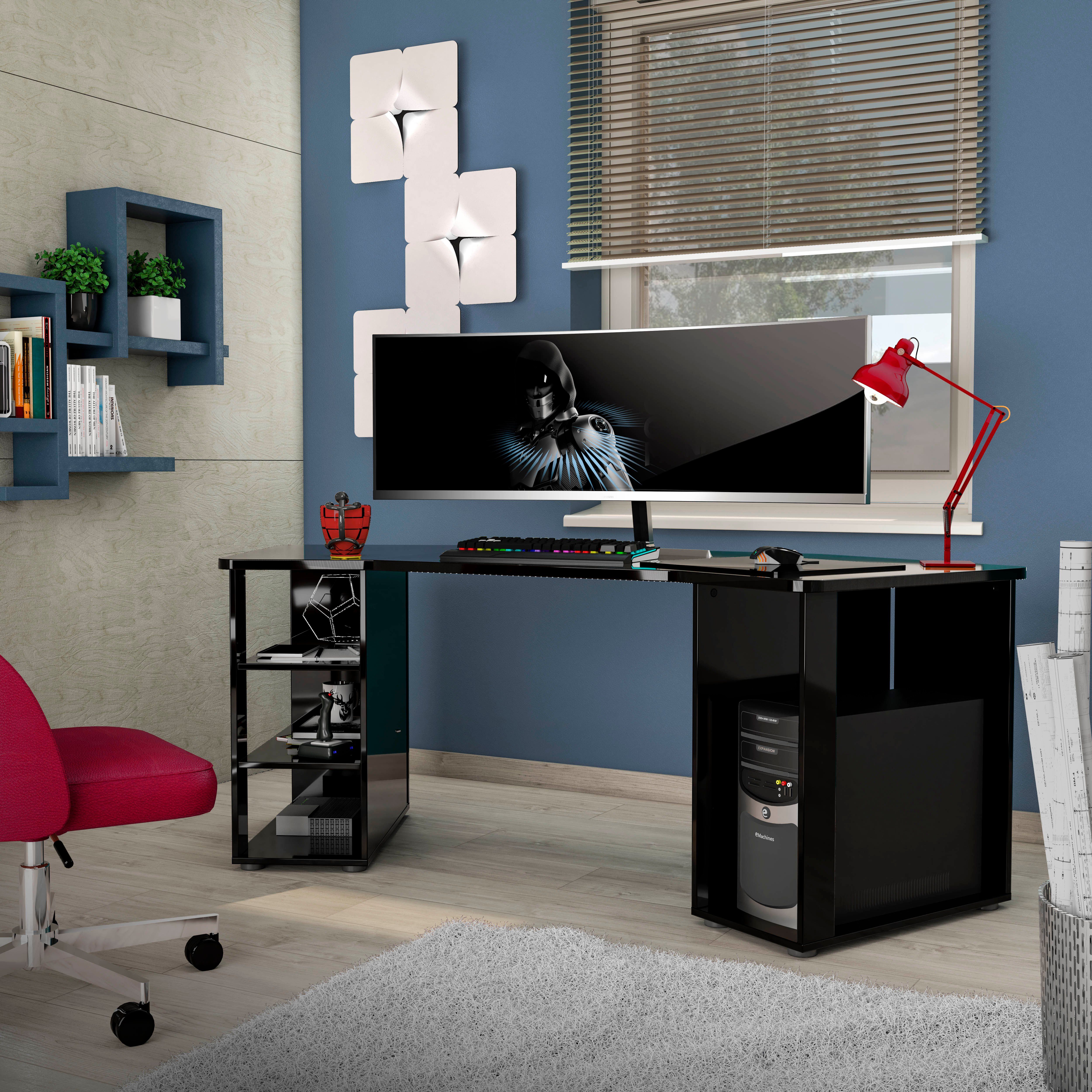 INOSIGN Gamingtafel Pippo Design-gamingtafel in hoogglans
