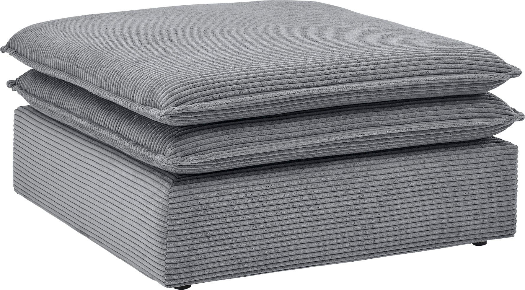 Places of Style Zithoek PIAGGE 3-zitsbank met slaapfunctie en loveseat-hocker als set (2-delig)