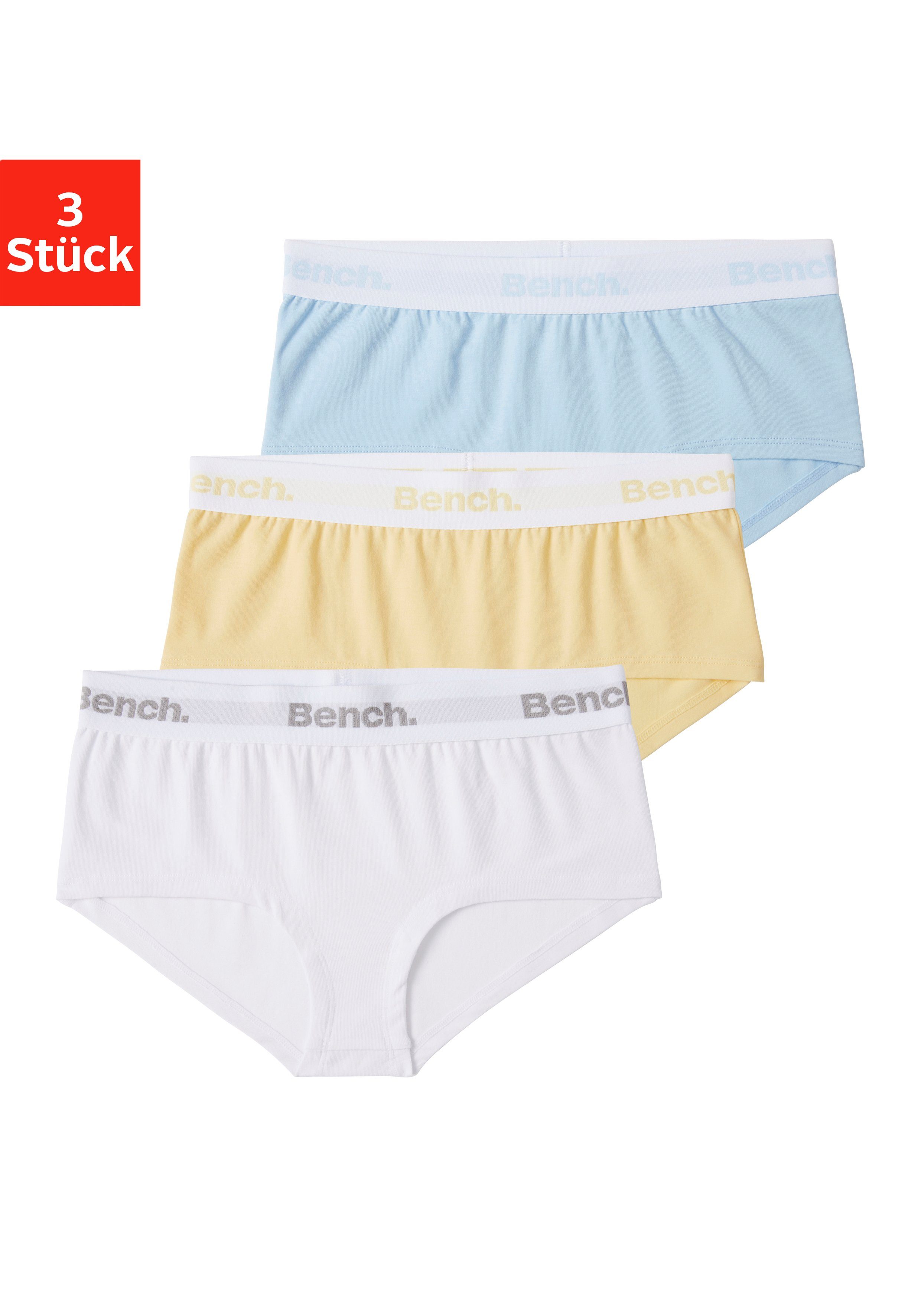Bench. Hipster met logo-weefband (set, 3 stuks) meisjes onderbroeken maat 158/164 multicolor