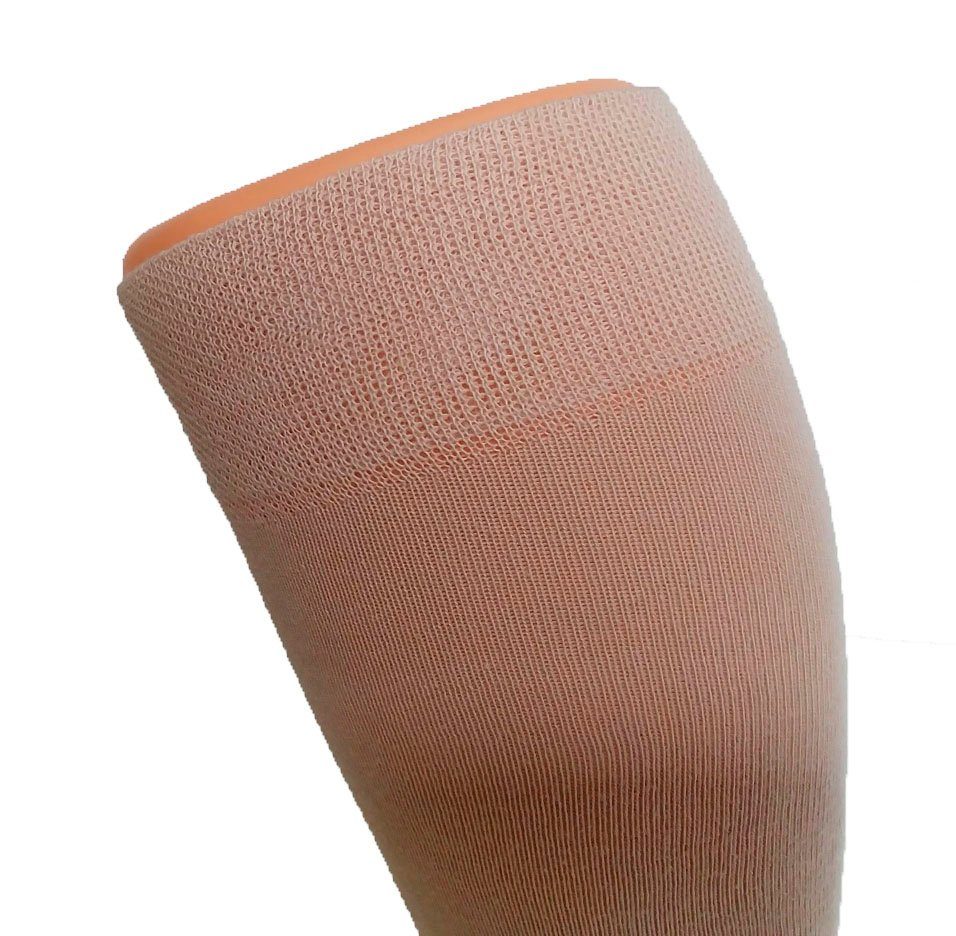 Fußgut Diabetessokken Venenvriendelijke kniekousen met Airchannel voetventilatie versterkte voetkussens, brede band, drukontlasting, comfortabele band (2 paar)