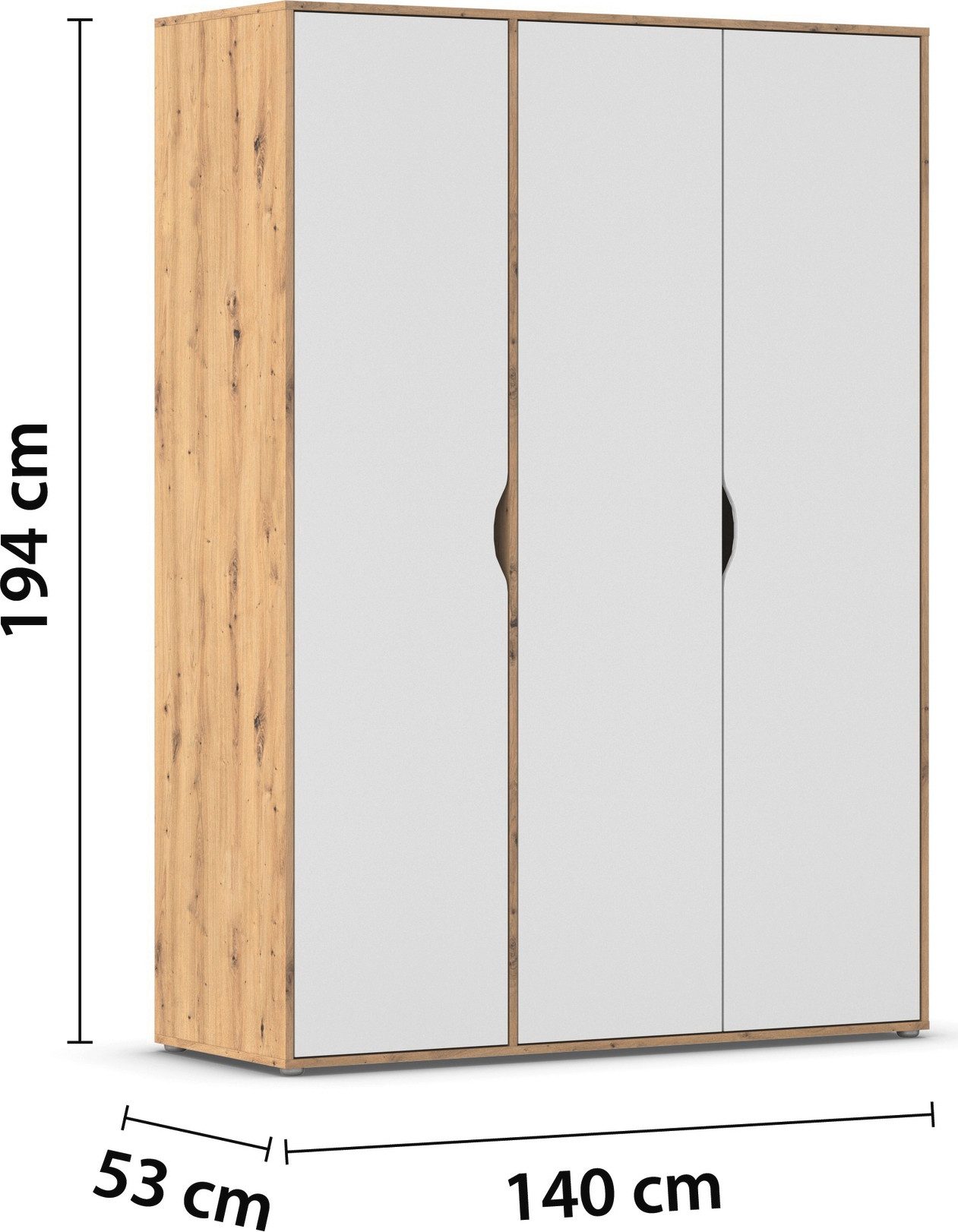 rauch Draaideurkast Kledingkast Kast Garderobe Wasmand NARAI veel Opbergruimte Greefaansluitingen voor een greeploze look TOPSELLER MADE IN GERMANY