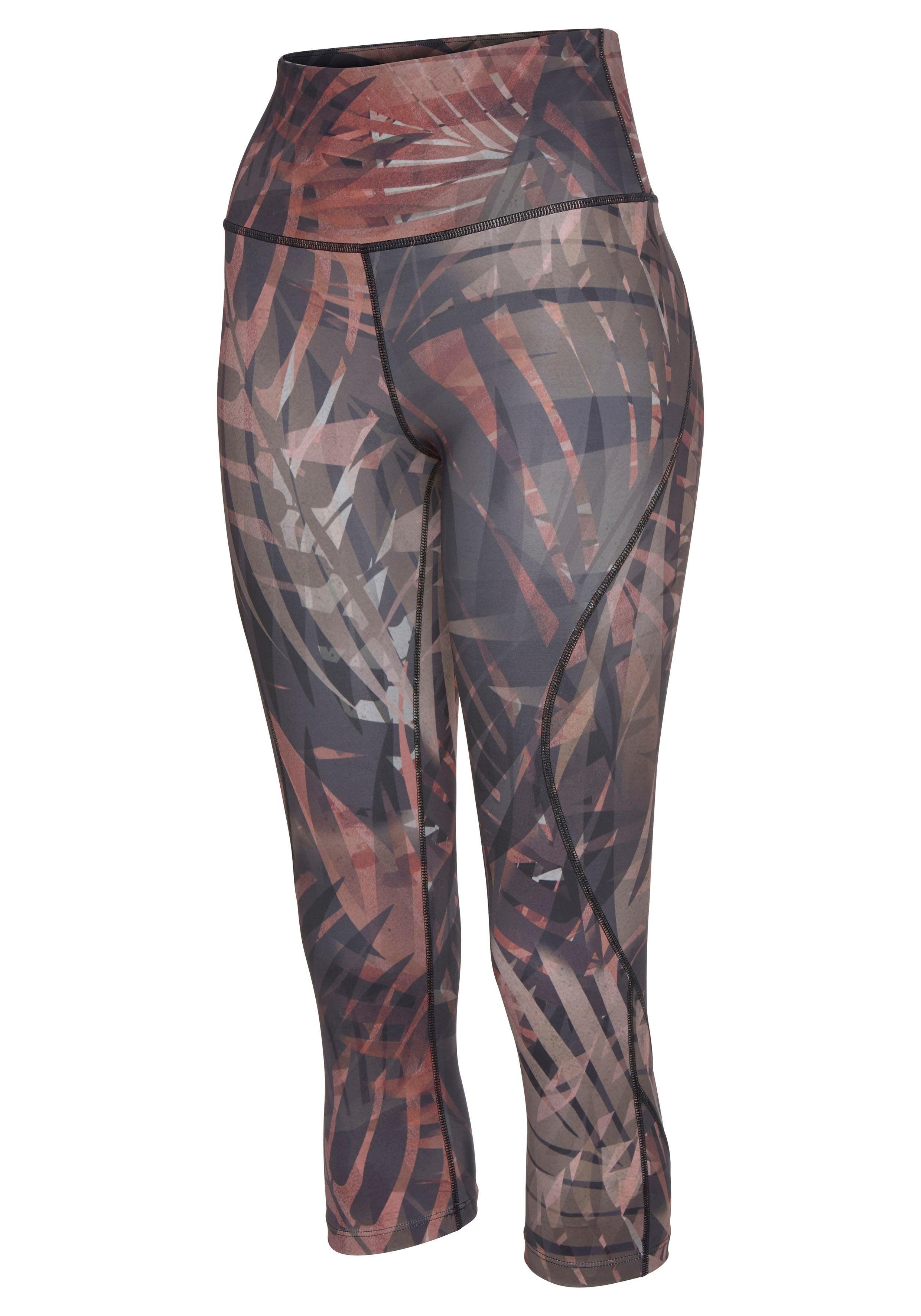 active by Lascana Caprilegging Tropical met abstracte palmenprint