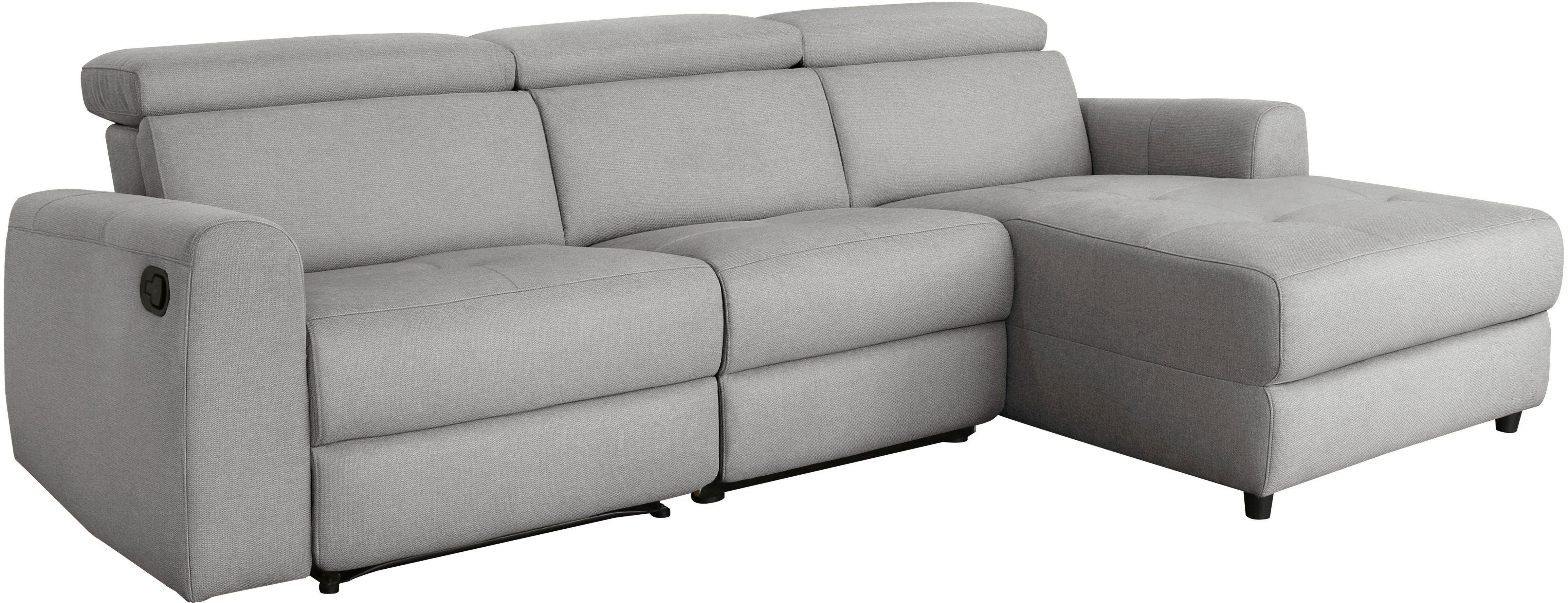 Home affaire Hoekbank Sentrano, L-vorm, 275 cm, man. of electr. relaxfunctie en usb/kopverstelling