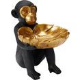 leonique decoratief figuur aap met schaal zwart