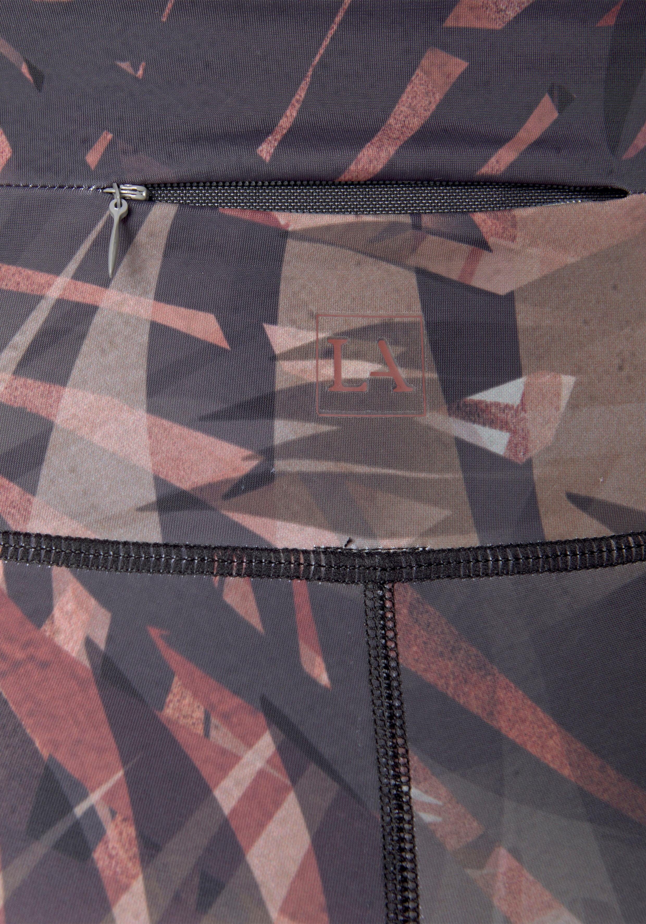 active by Lascana Caprilegging Tropical met abstracte palmenprint