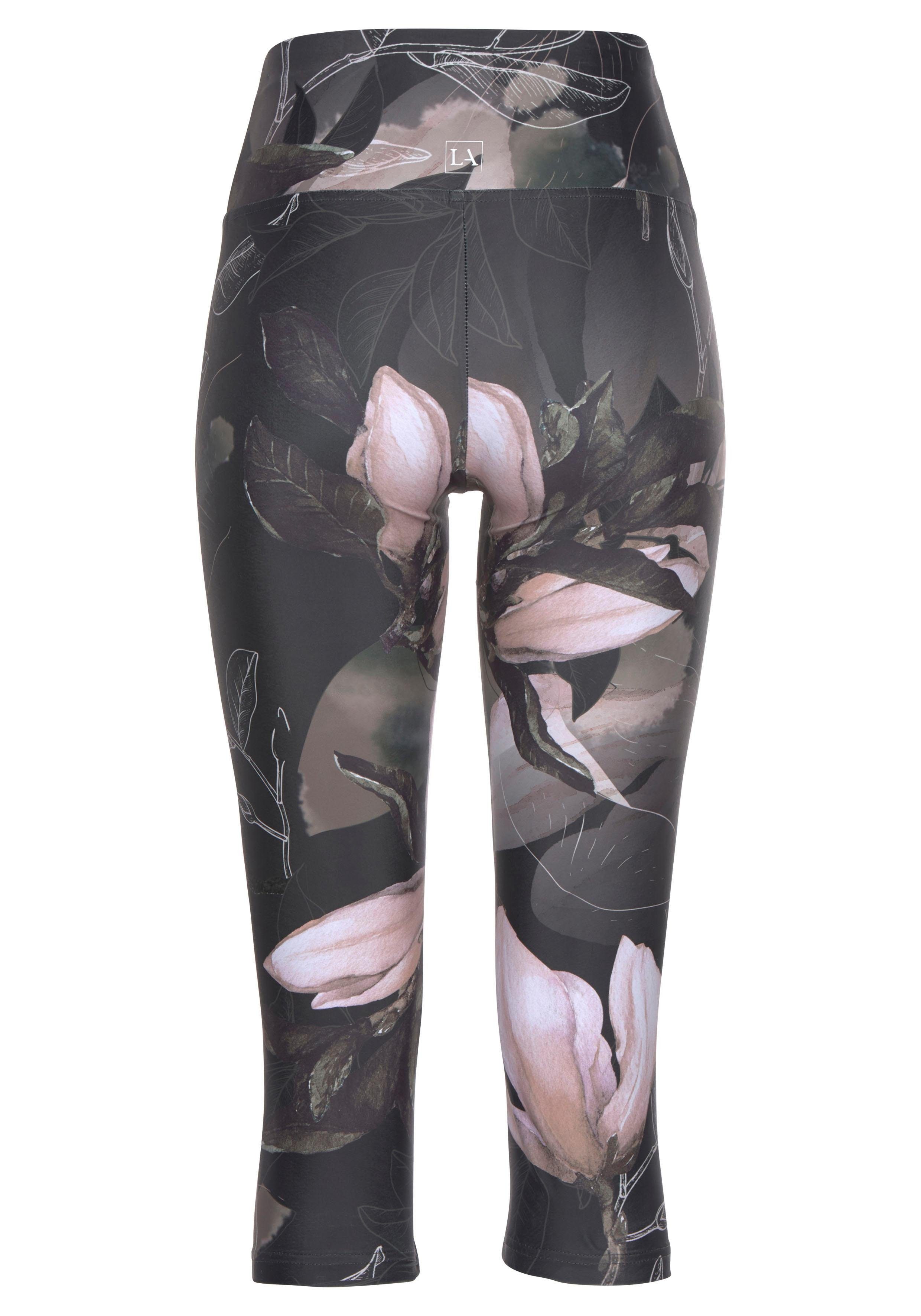 active by Lascana Caprilegging Tropical met abstracte bloemenprint, loungewear