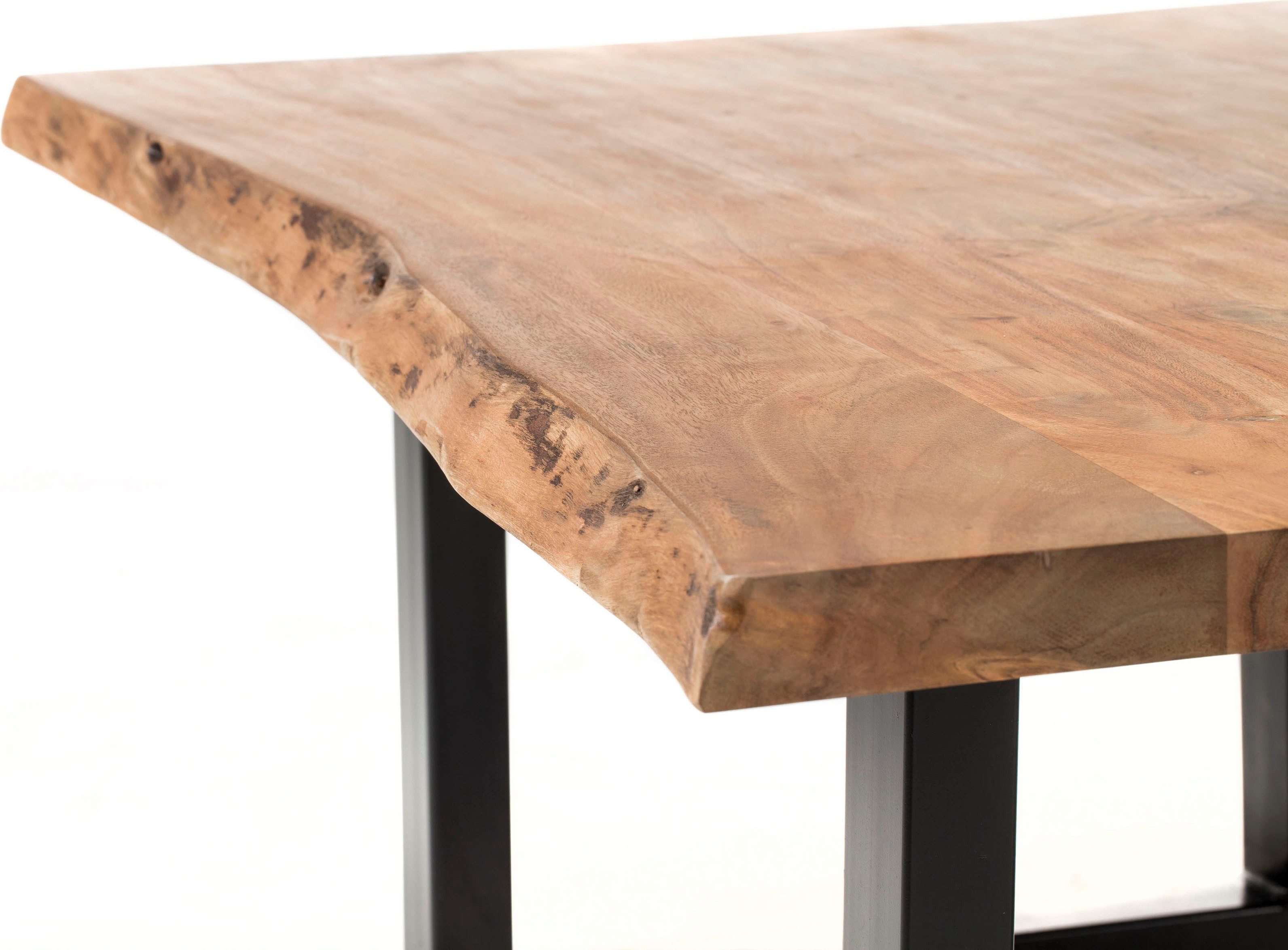 Stolkom Salontafel India Massief hout in boomstam-look