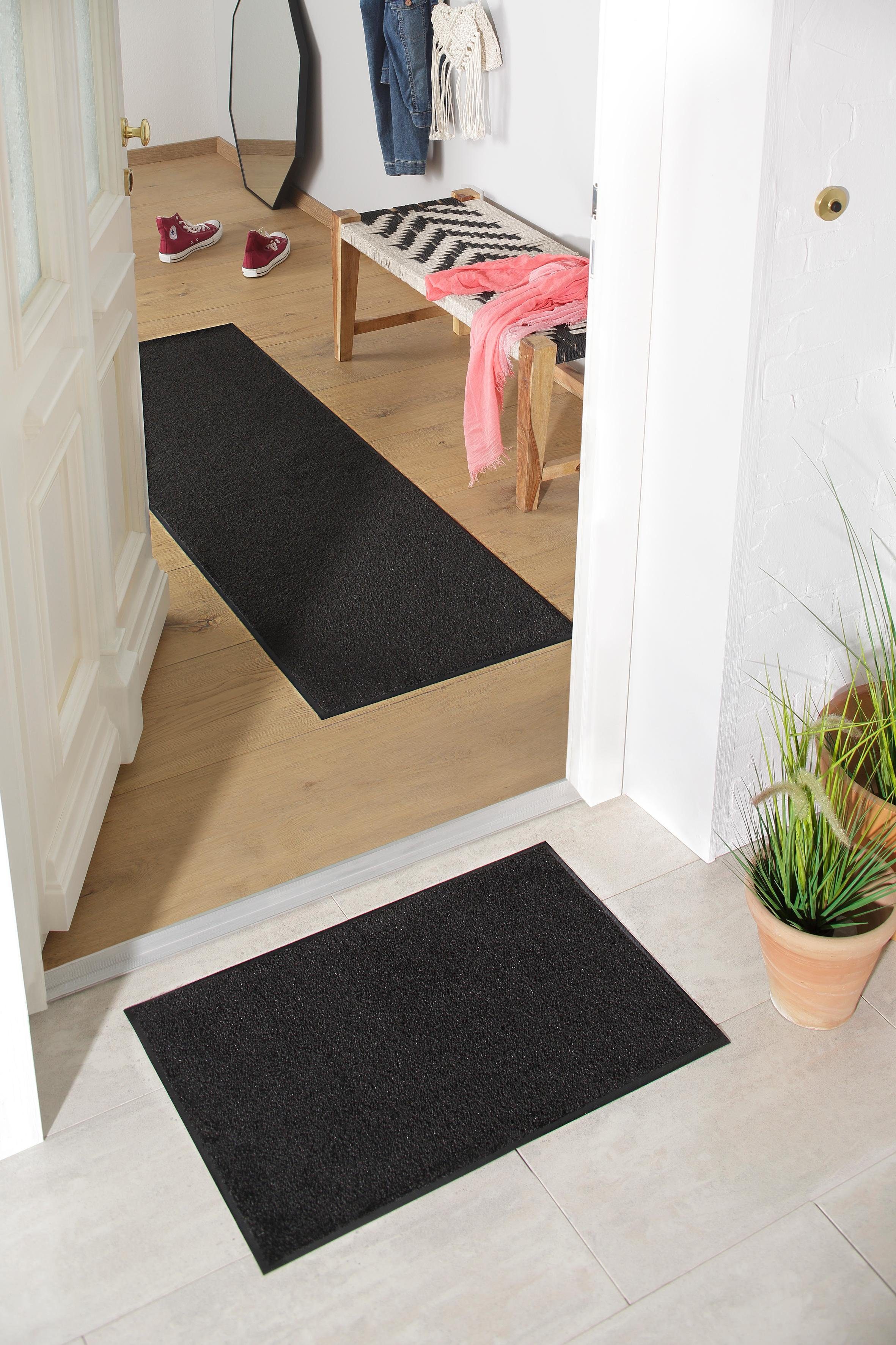 my home Mat LAVEA Inloopmat, unikleuren, in- en outdoor-vloerkleed, wasbaar