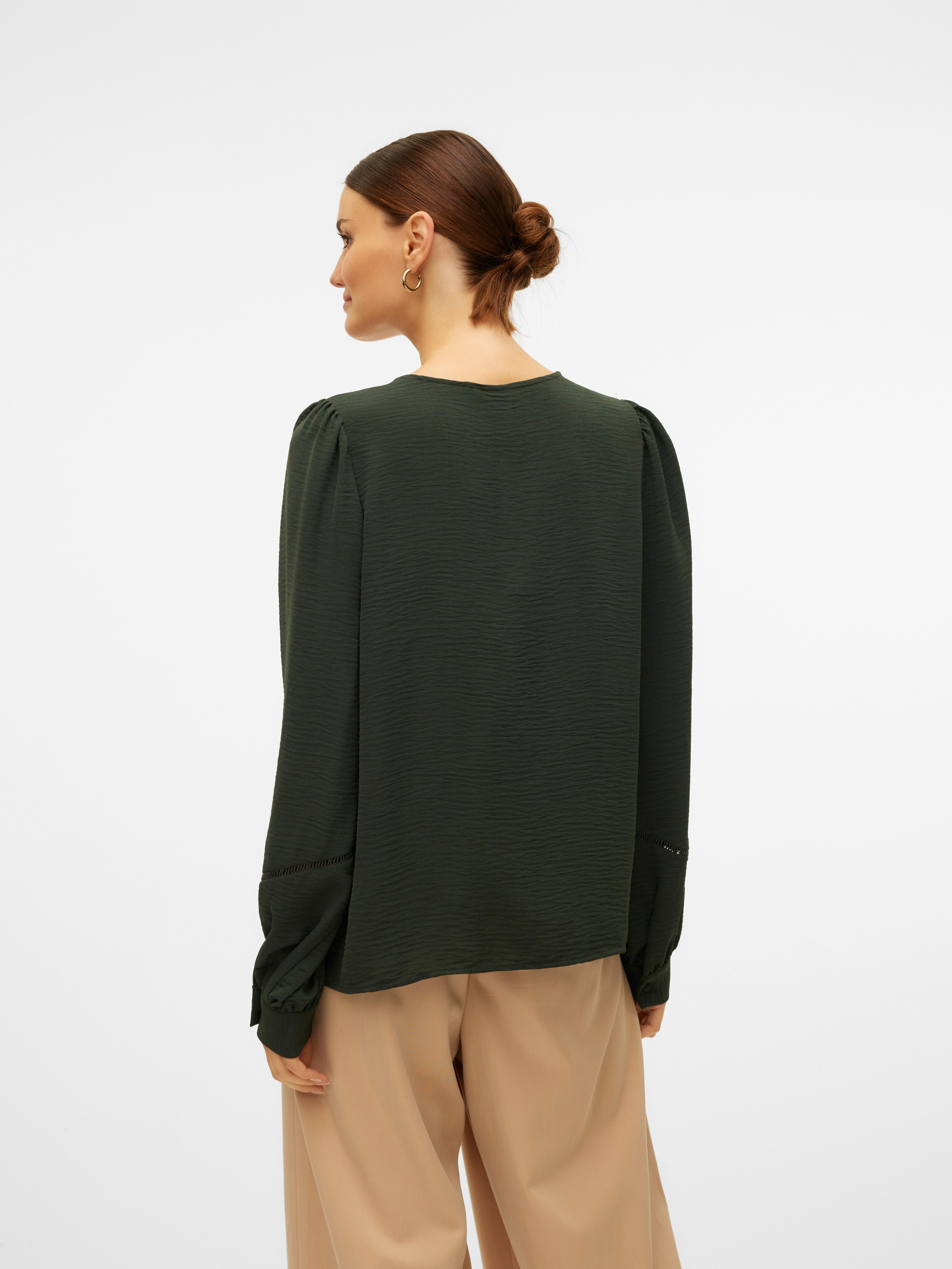 Vero Moda Blouse met lange mouwen VMALVA L S TAPE SHIRT WVN GA