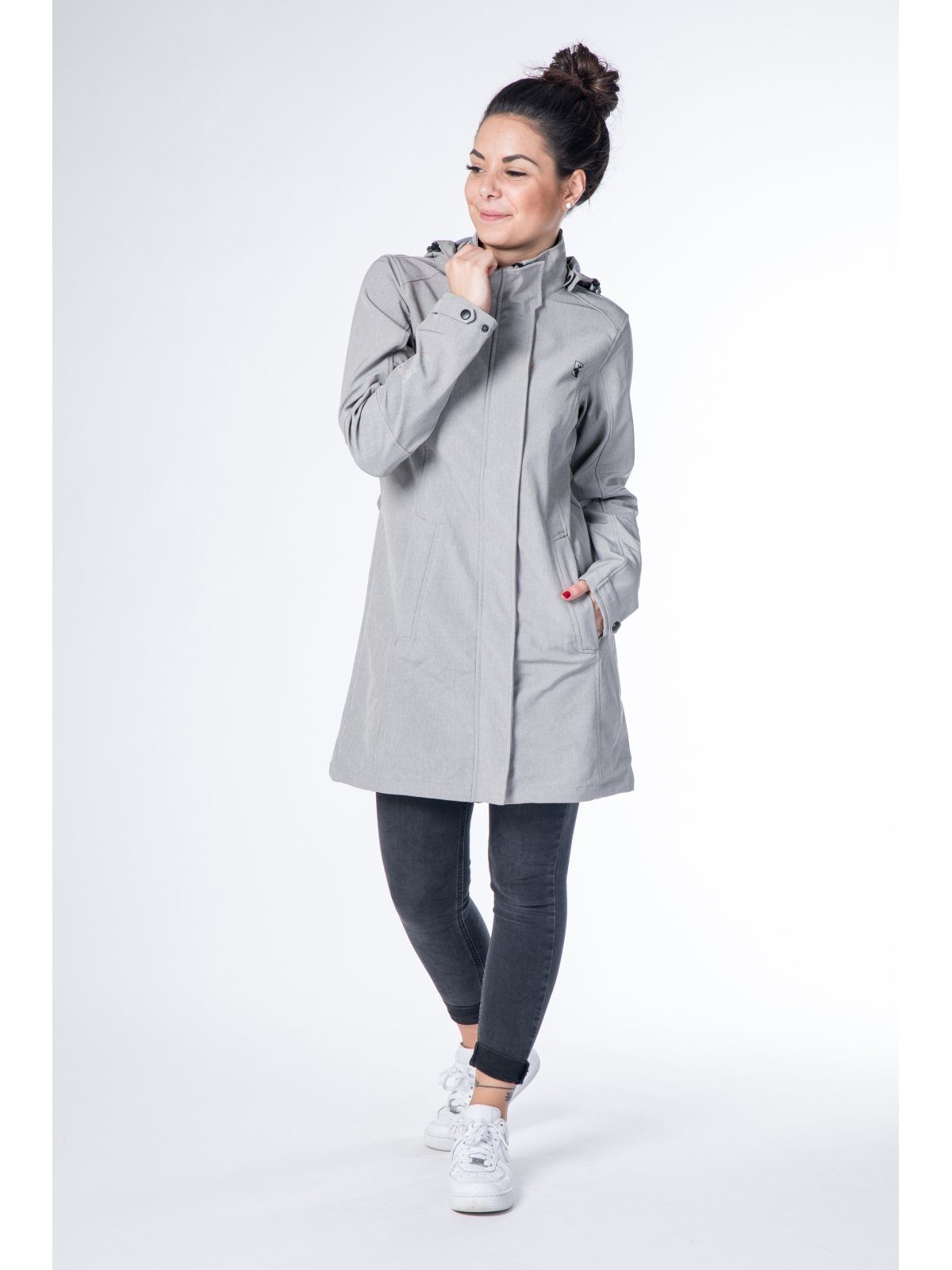 DEPROC Active Softshell-jas GLACE SILVER LONG WOMEN